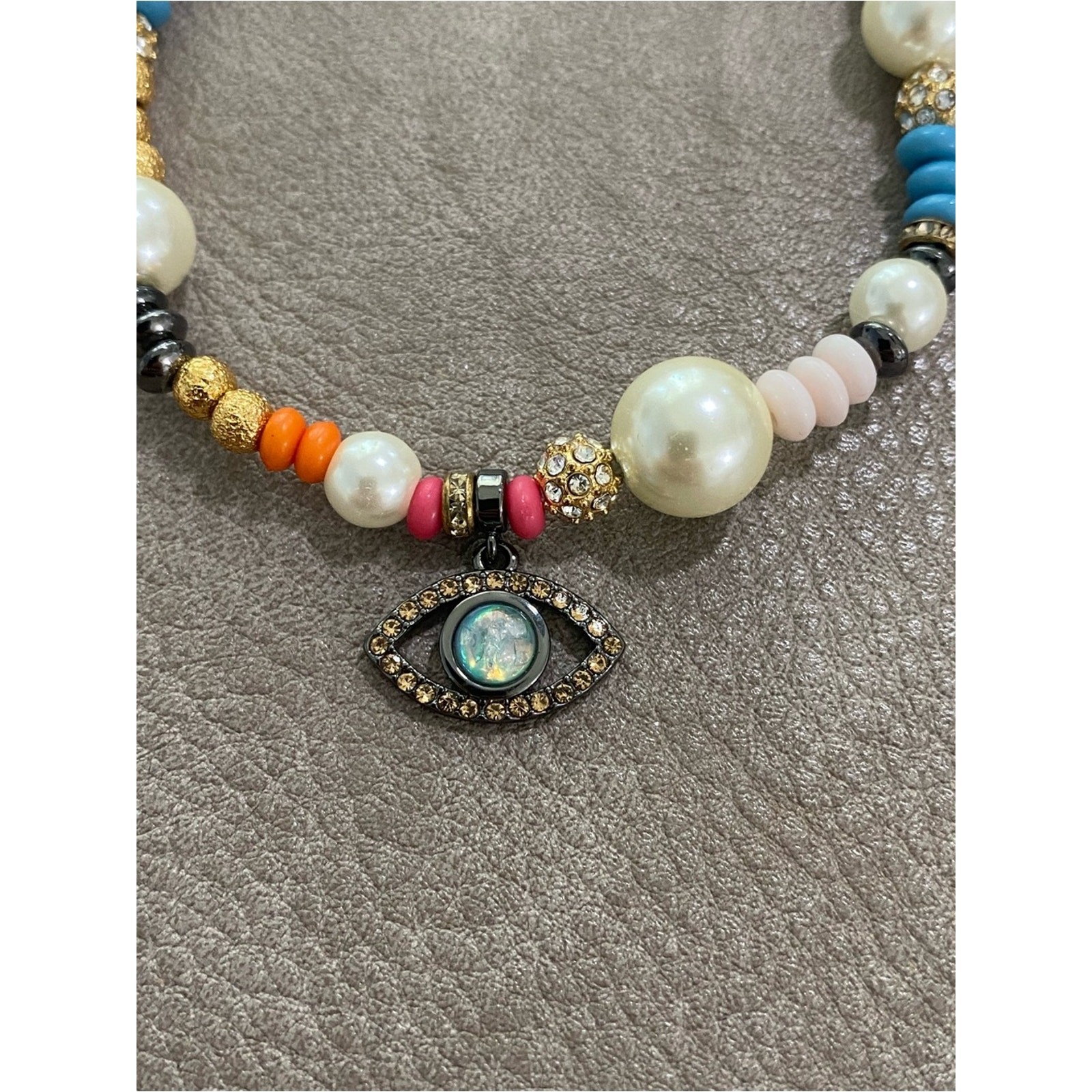 Kurt Geiger Evil Eye Charm Bead Bracelet