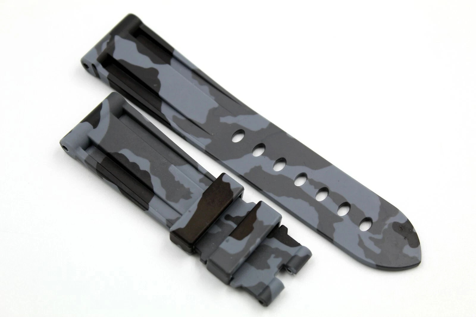 Watch Band Silicone Camouflage Grey Various Sizes Accessories Watch Waterproof