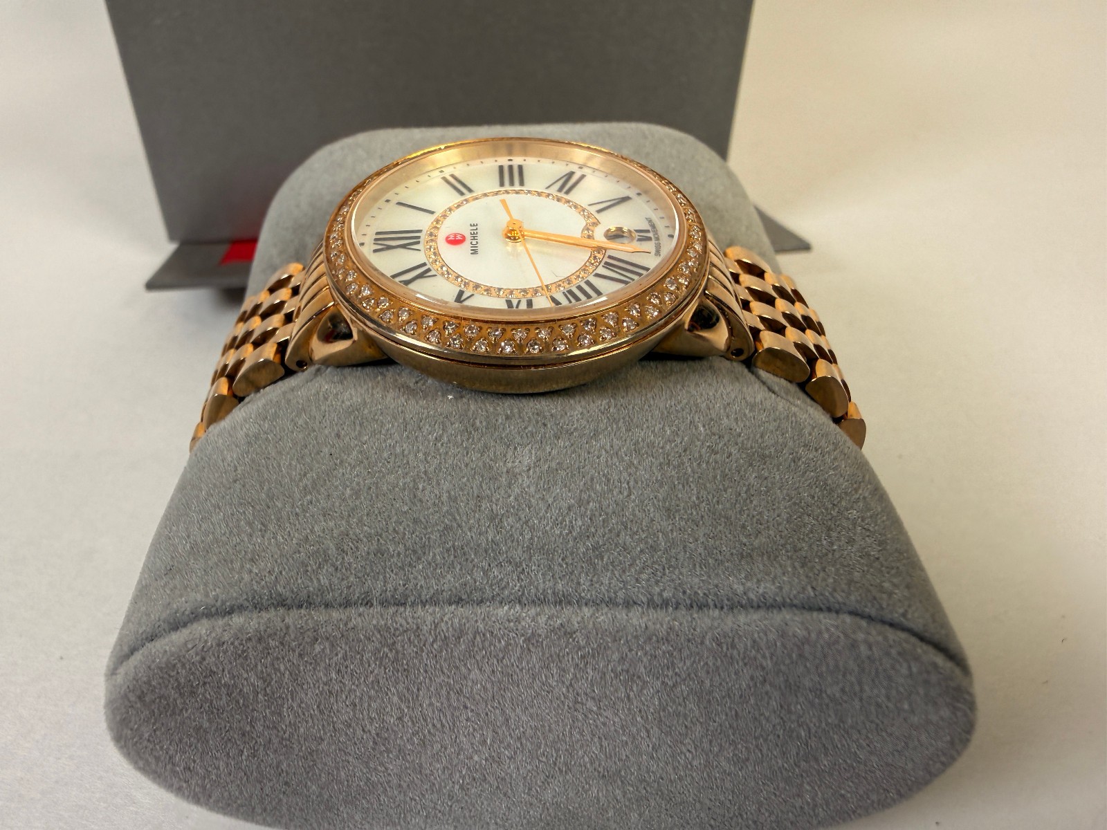 MICHELE Serein Mid 36mm Diamond Women’s Watch MW21B01B0963 • Extraordinary