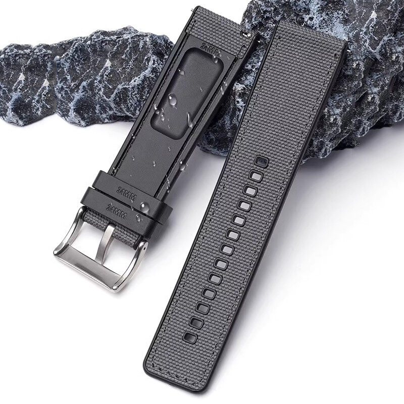 Nylon + Rubber Strap For G-SHOCK PRG-600 PRG-650 GA-2000 Watch Band Replacement