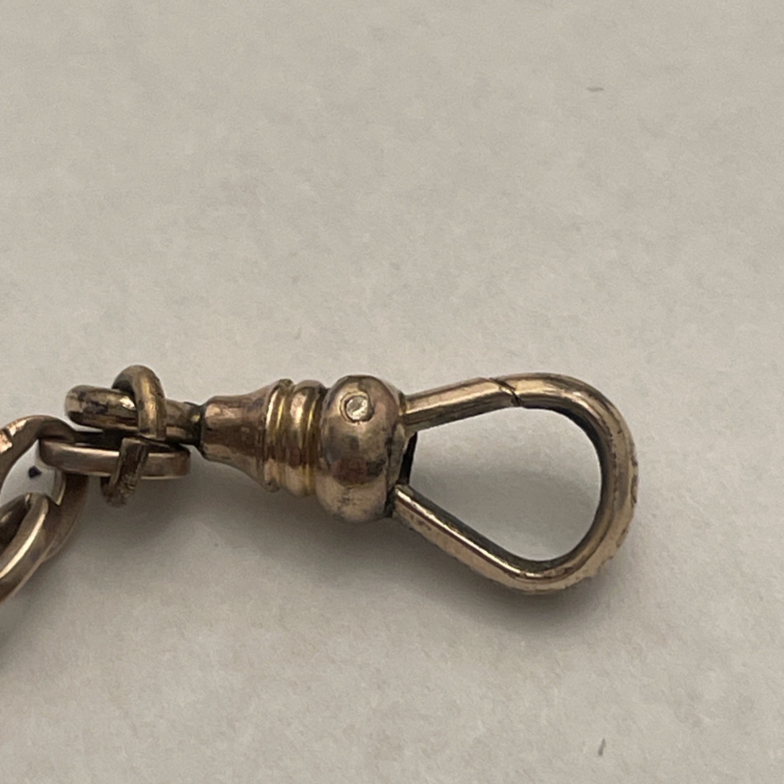 Bliss Bros. Co. Vintage Gold Filled Men’s Pocket Watch Chain 7.5” EUC Vintage