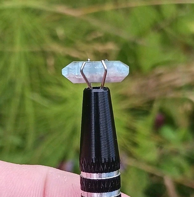 2.4ct Bicolor Neon Blue & Pink Catseye Paraiba Tourmaline Baguette – Mozambique