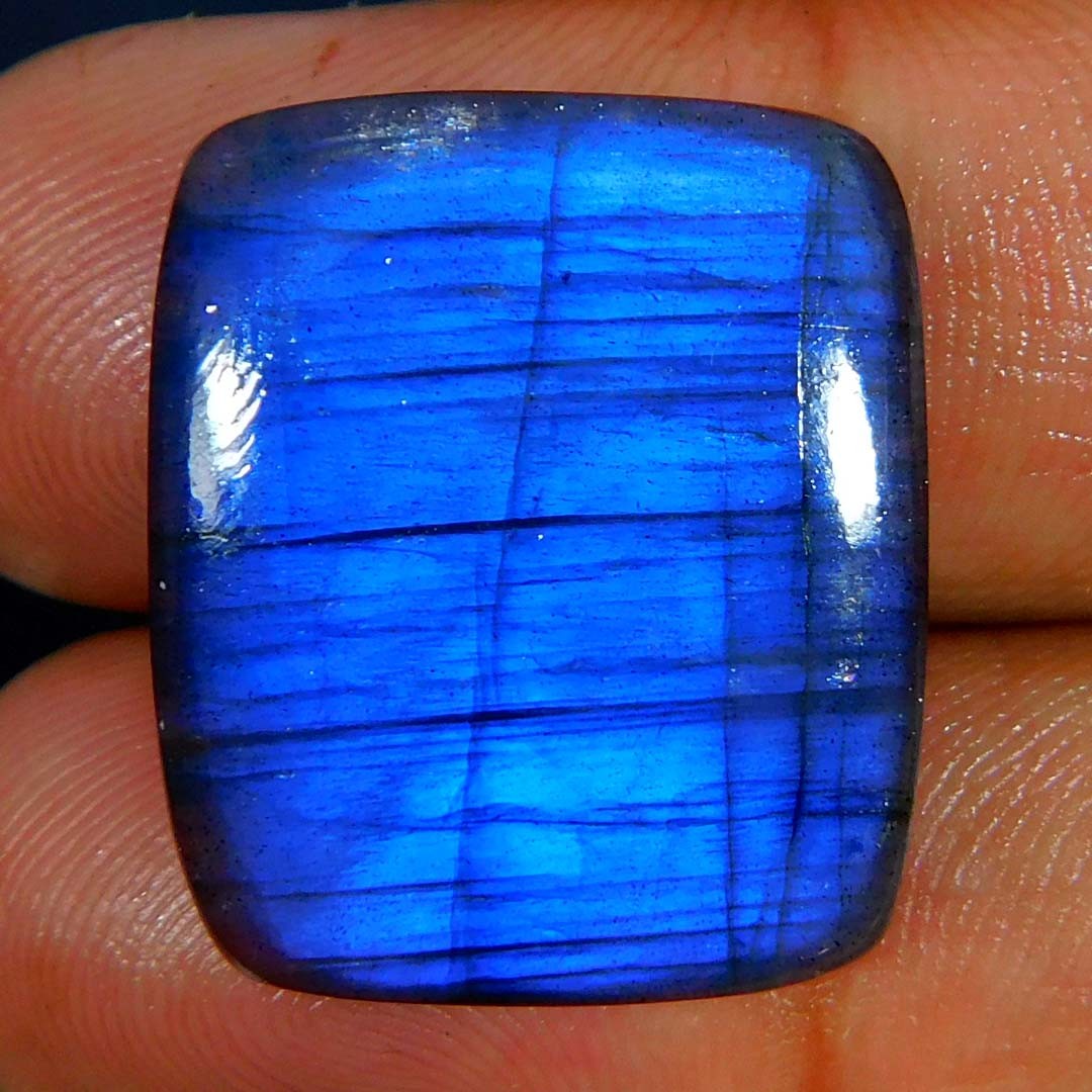 Wholesale 20.50Cts. Natural Blue Flash Labradorite Cushion Cabochon Gemstone