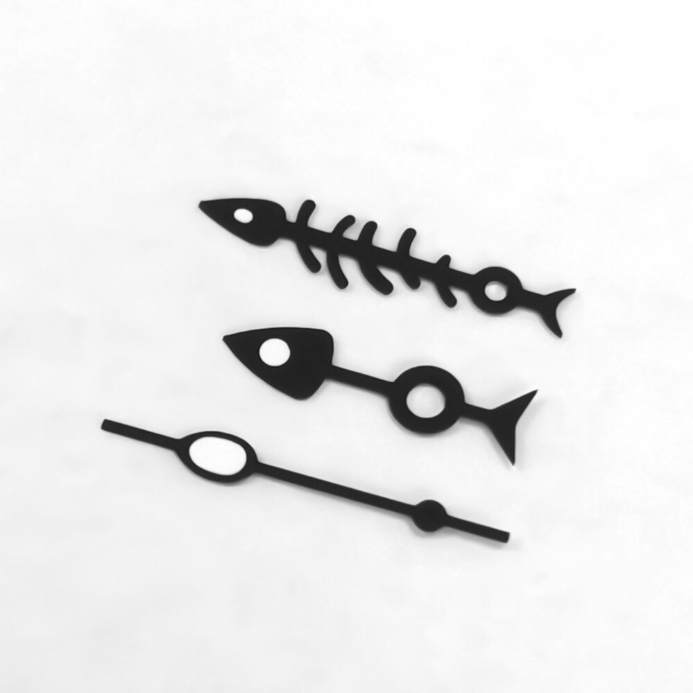 1 Set Fish Bone Watch Hands For NH35 NH36 ETA2824/2836 8x12x12.5mm