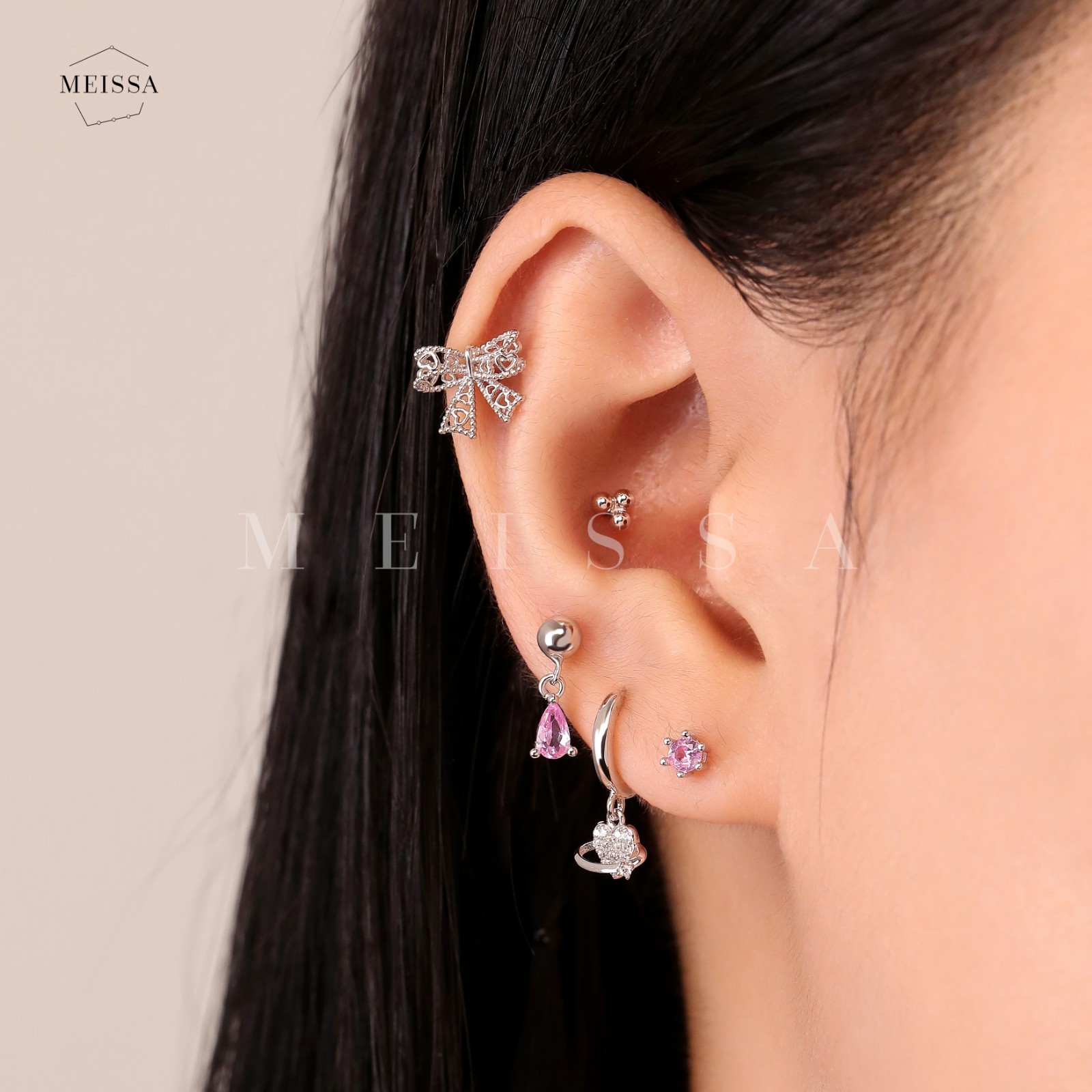 Meissa Birthstone Earrings for Women Girls Baby Screw Back Diamond Earrings Gift