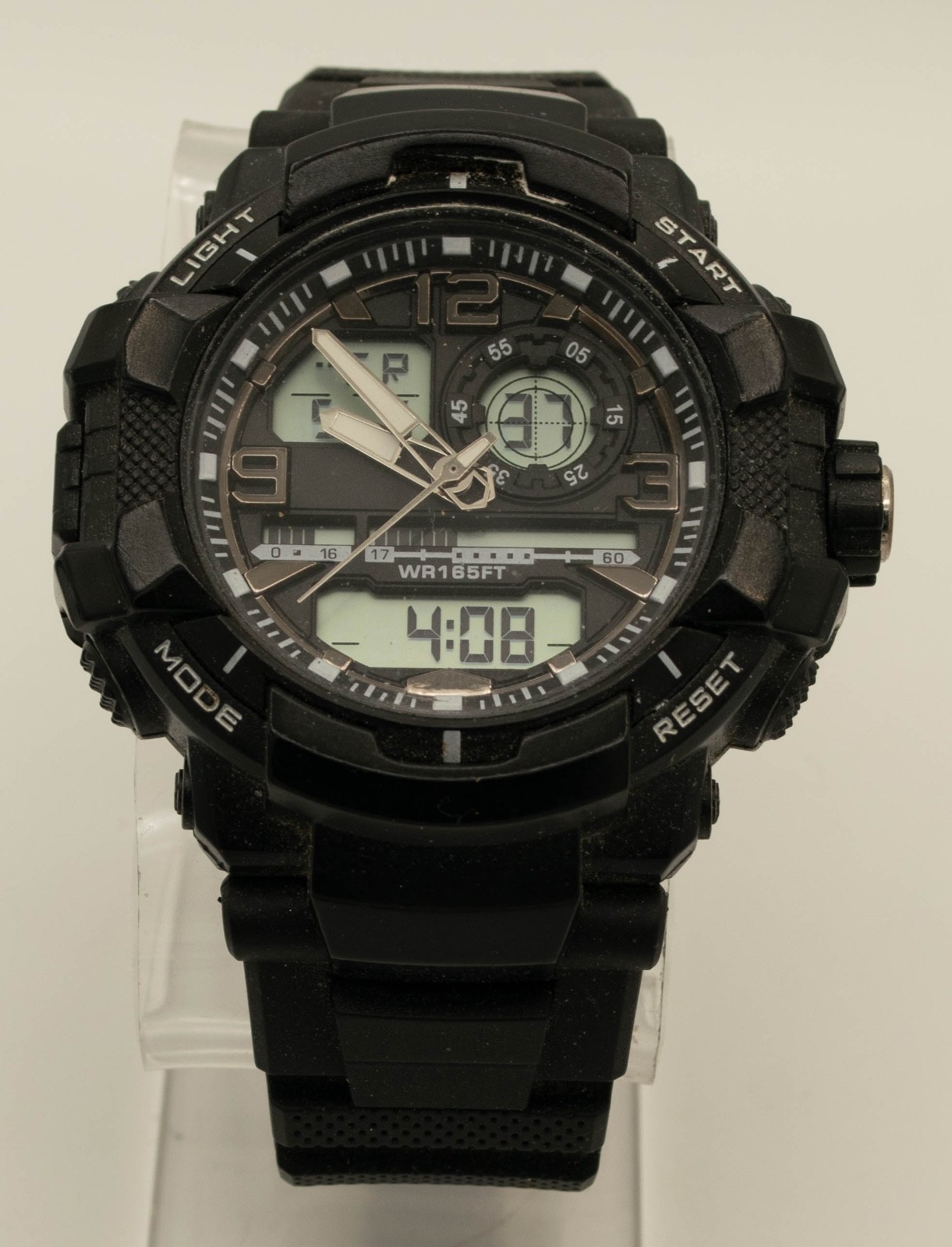 FMDXGE027 Ana-Digi Sport Watch Black Quartz WR165FT Alarm Chronograph 54mm
