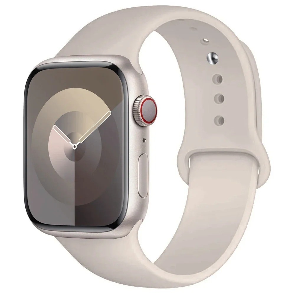For Apple Watch Series 11 10 9 8 7 6 SE 40/41/42/44/45/46mm Silicone Strap Band