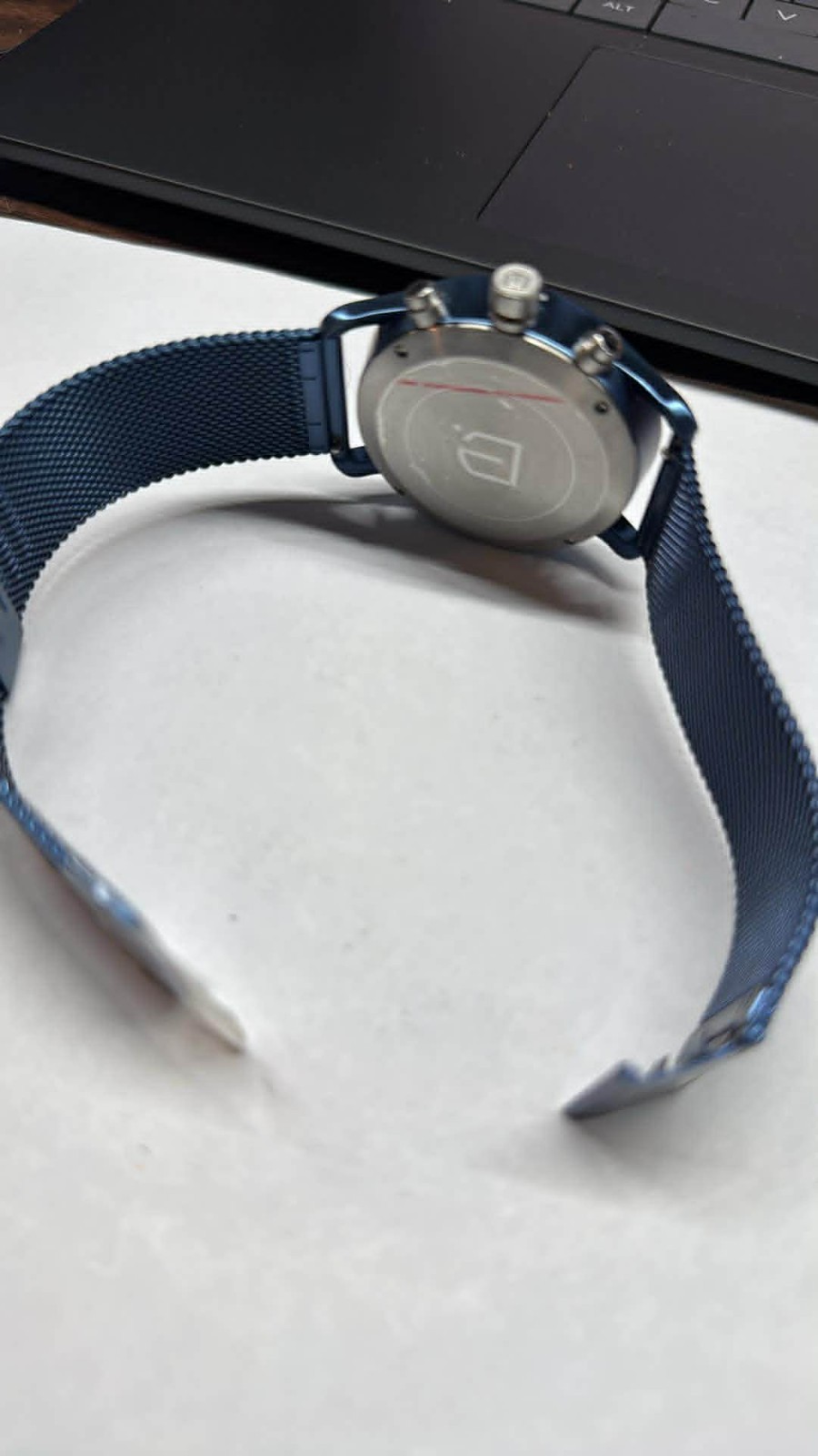 New Mens 42mm Detomaso Blue Metallic case & mesh watch D02-43 G2306 (A40)