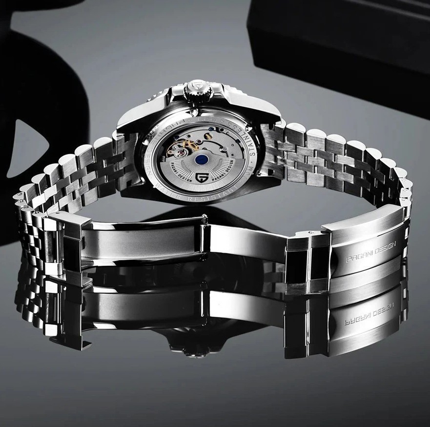 40MM PAGANI DESIGN GMT Automatic Men’s watch Waterproof Stainless Steel New USA