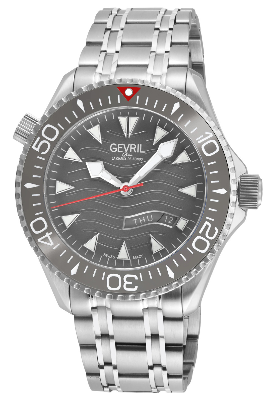 Gevril Hudson Yards Stainless Steel 43mm Swiss Automatic Wristwatch 48834B