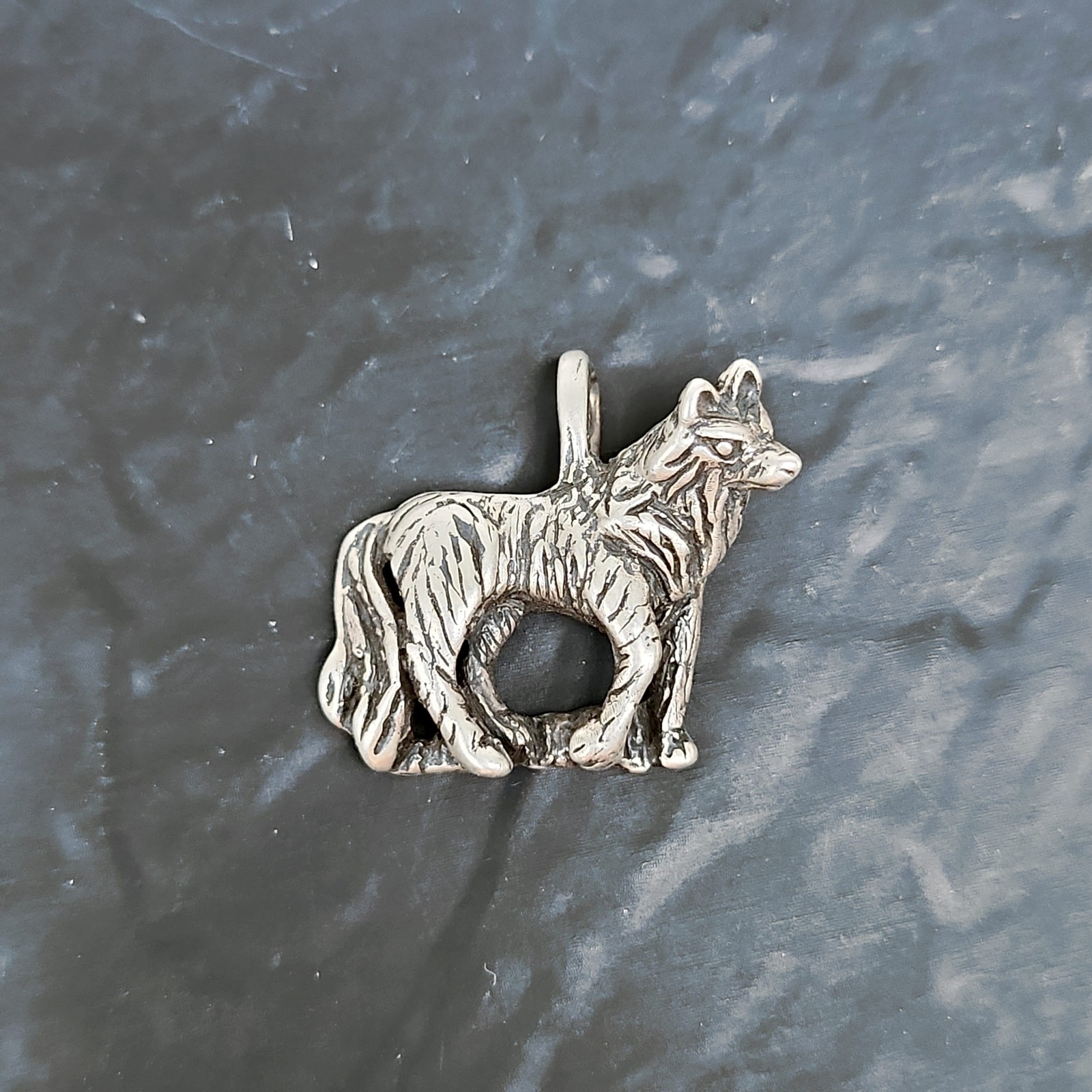 OTTO Wolf Pendant Charm .925 Sterling Silver 3D Detailed Wildlife Jewelry ⭐