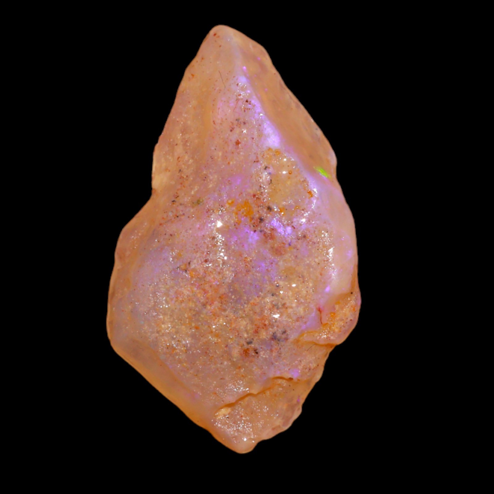 9.05 Cts Natural Australian Fire Opal Loose Gemstone Artisan Rough 24x14x6 mm