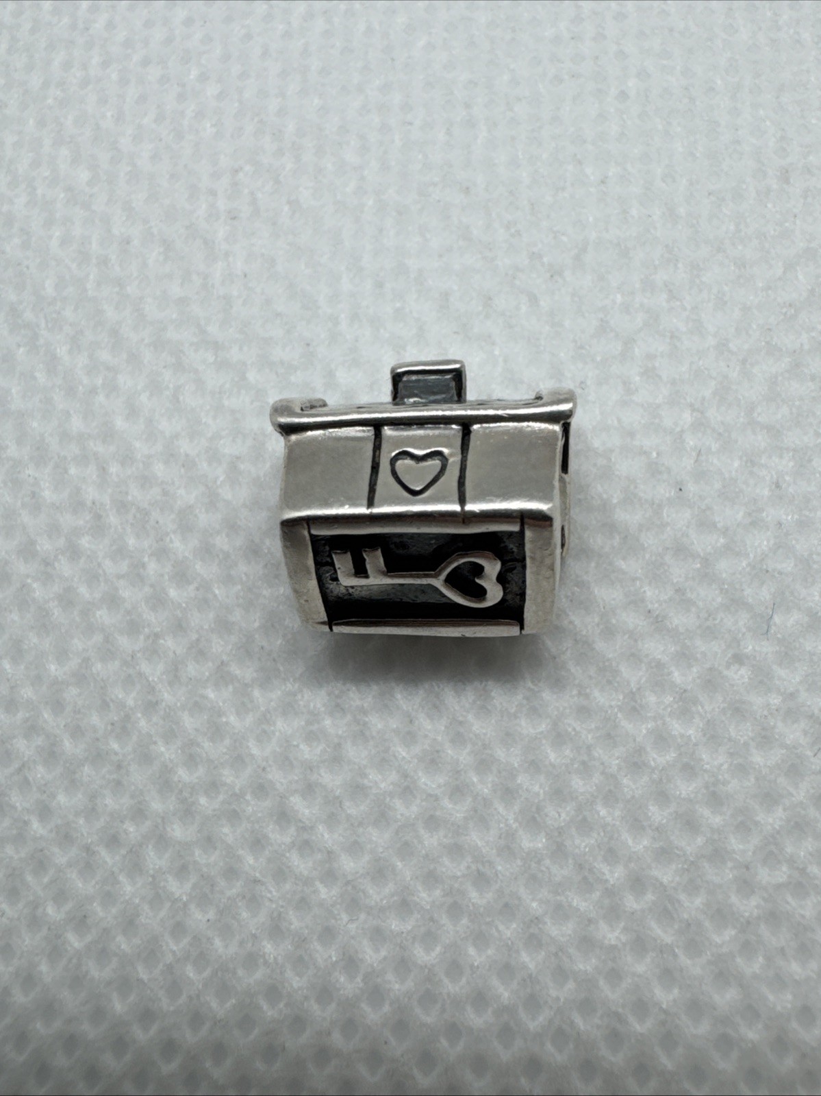 Sterling Silver 925 Key To My Heart House Bead Charm Homeowner C11