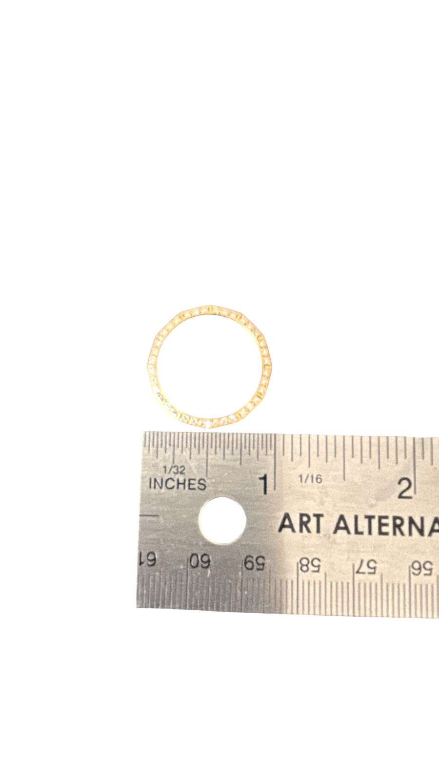 18k Gold and Diamond Baume Mercier Watch Bezel for Parts