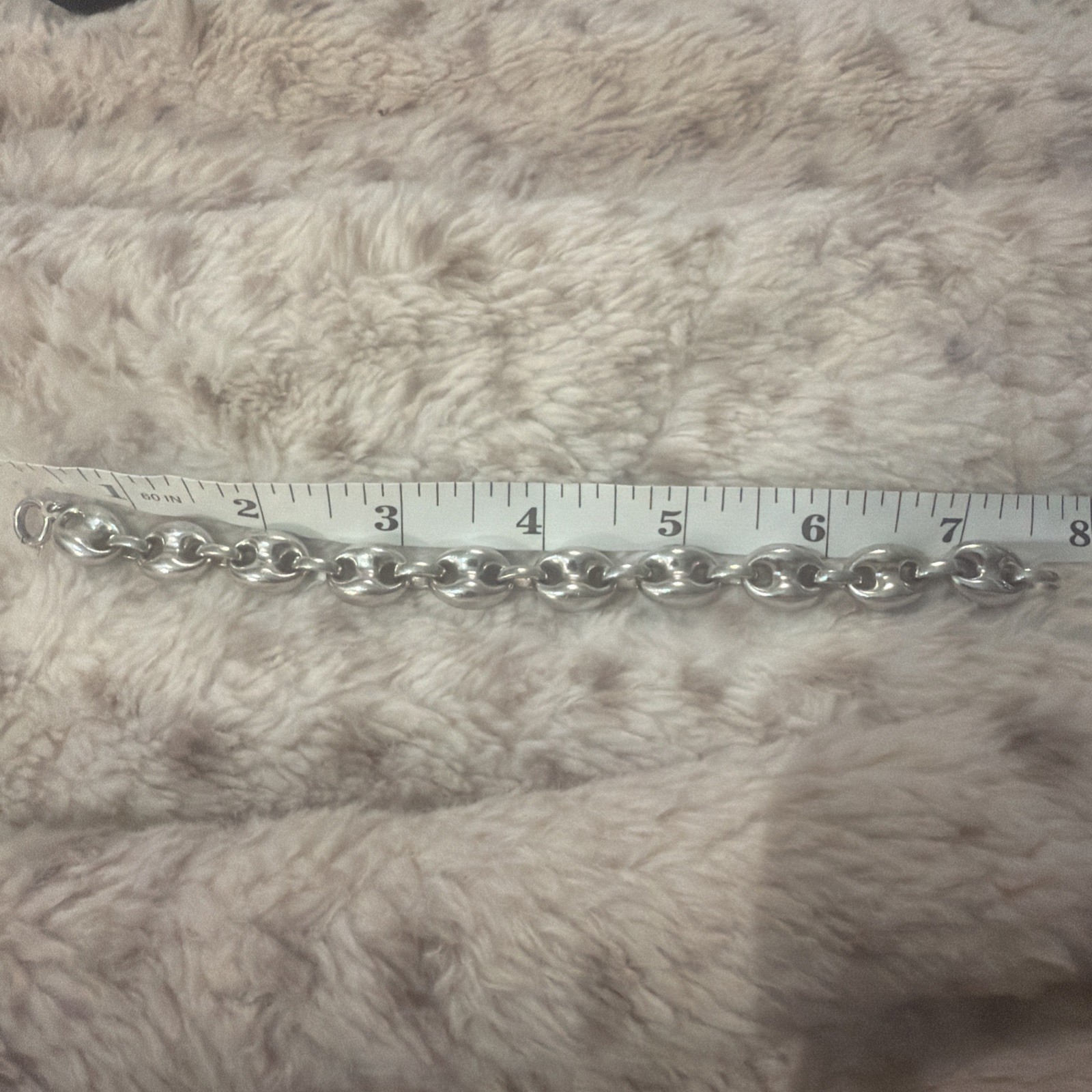 Sterling Silver 925 Puffy Mariner Anchor 12.7MM 7.5″ 20 Grams Bracelet