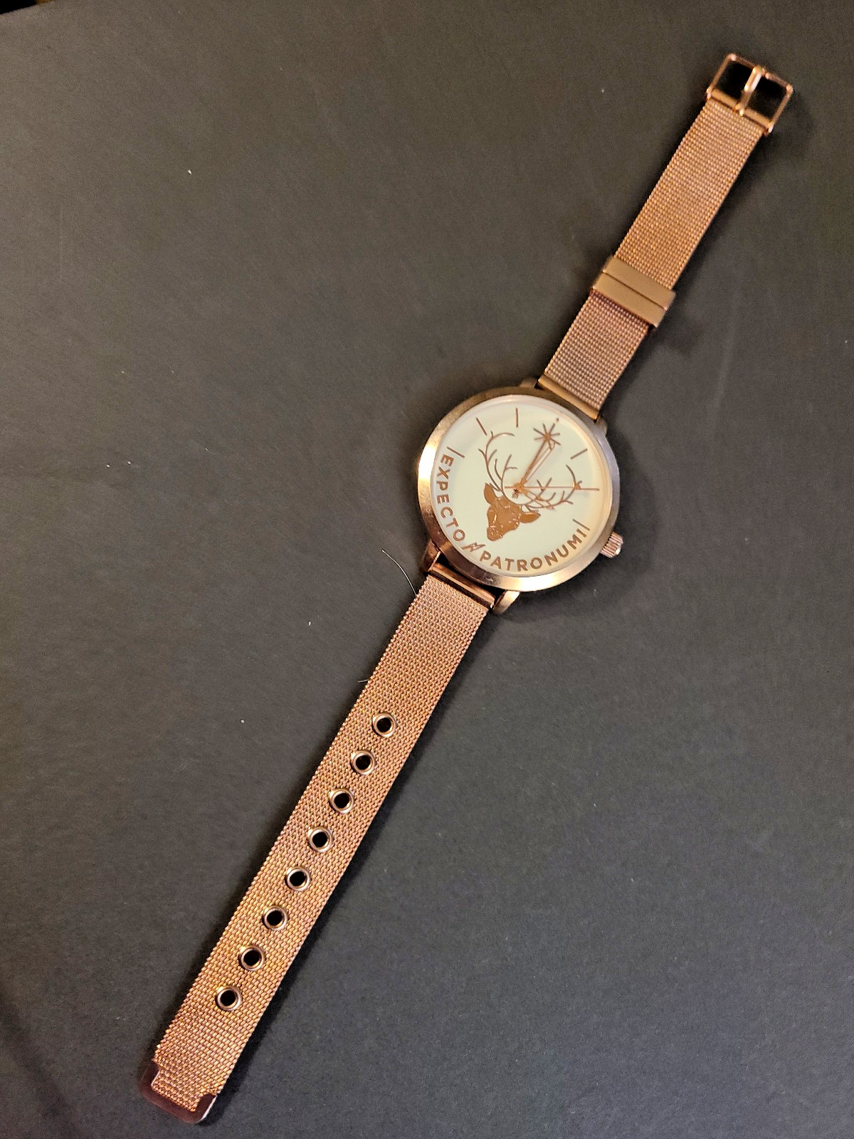Harry Potter Accutime Rose Gold Expecto Patronum Watch MIB, New Battery