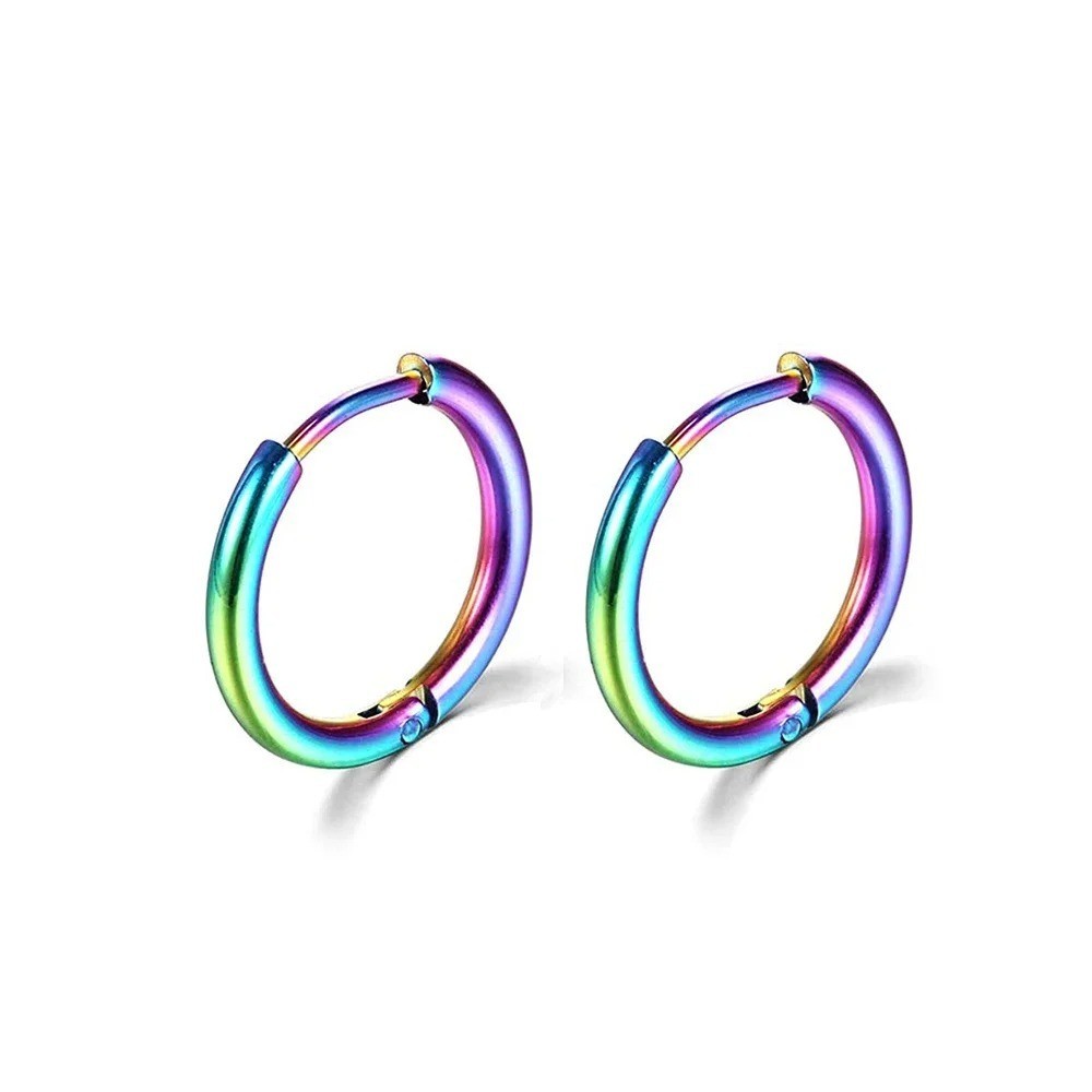 Stainless Steel Huggie Hoop Earrings Unisex Fashion Jewelry For Women, Men