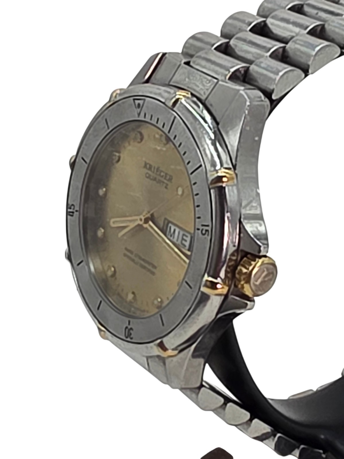 Krieger M882 Watch Stainless Steel Certified Swiss Chronometer Day Date New Batt