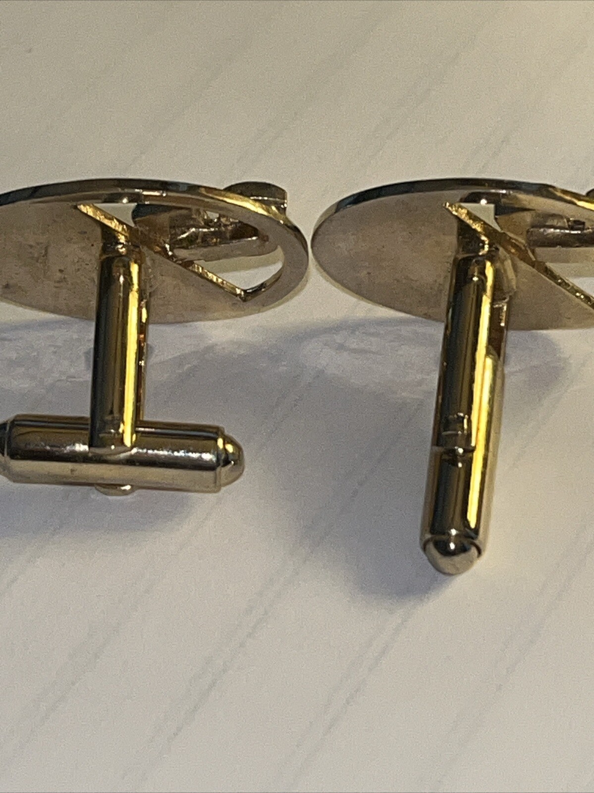 Men’s Vintage Cufflinks, Theater, Drama, Comedy / Tragedy Masks Gold tone