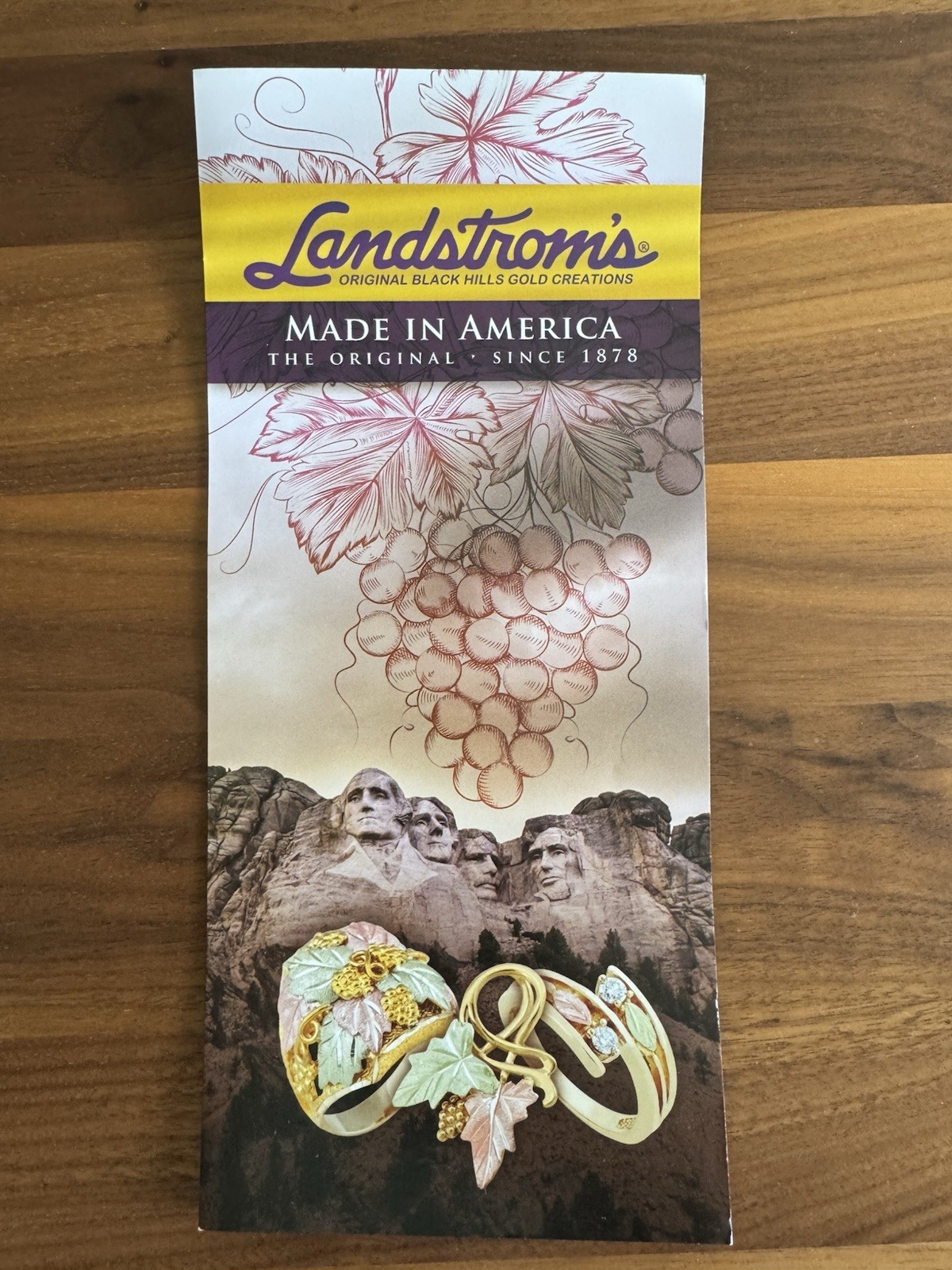 Landstrom’s Black Hills Gold Cuff Bracelet, 12K Leaves