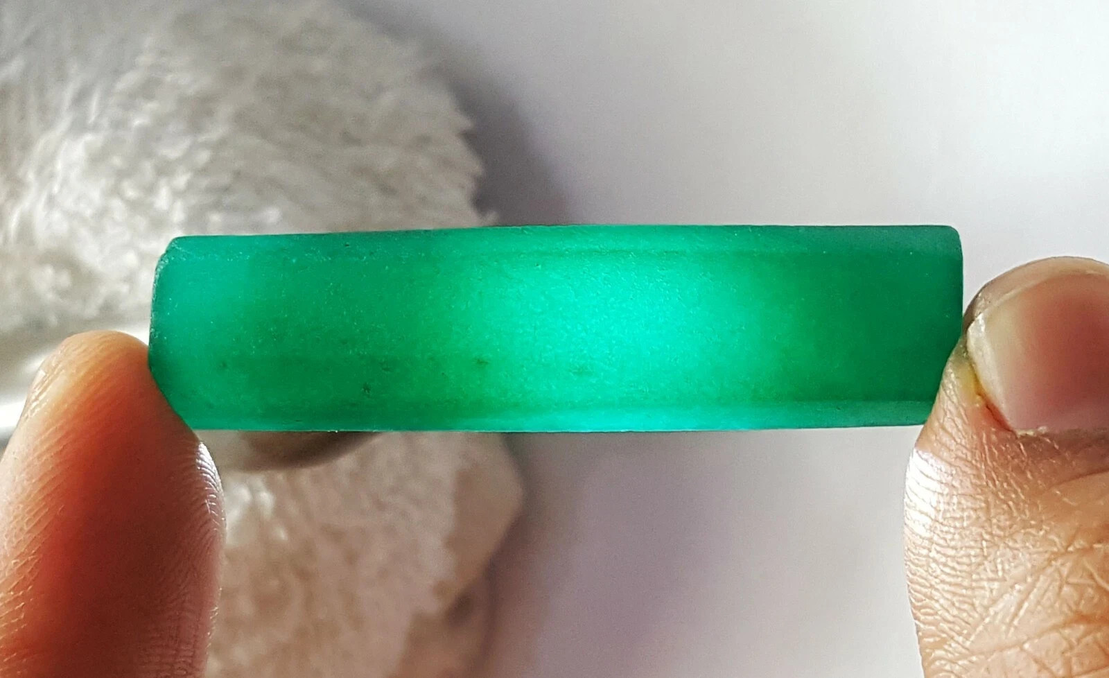 Natural Green Emerald 36.34 Ct Loose Gemstone Pencil Rough Certified A+ Quality