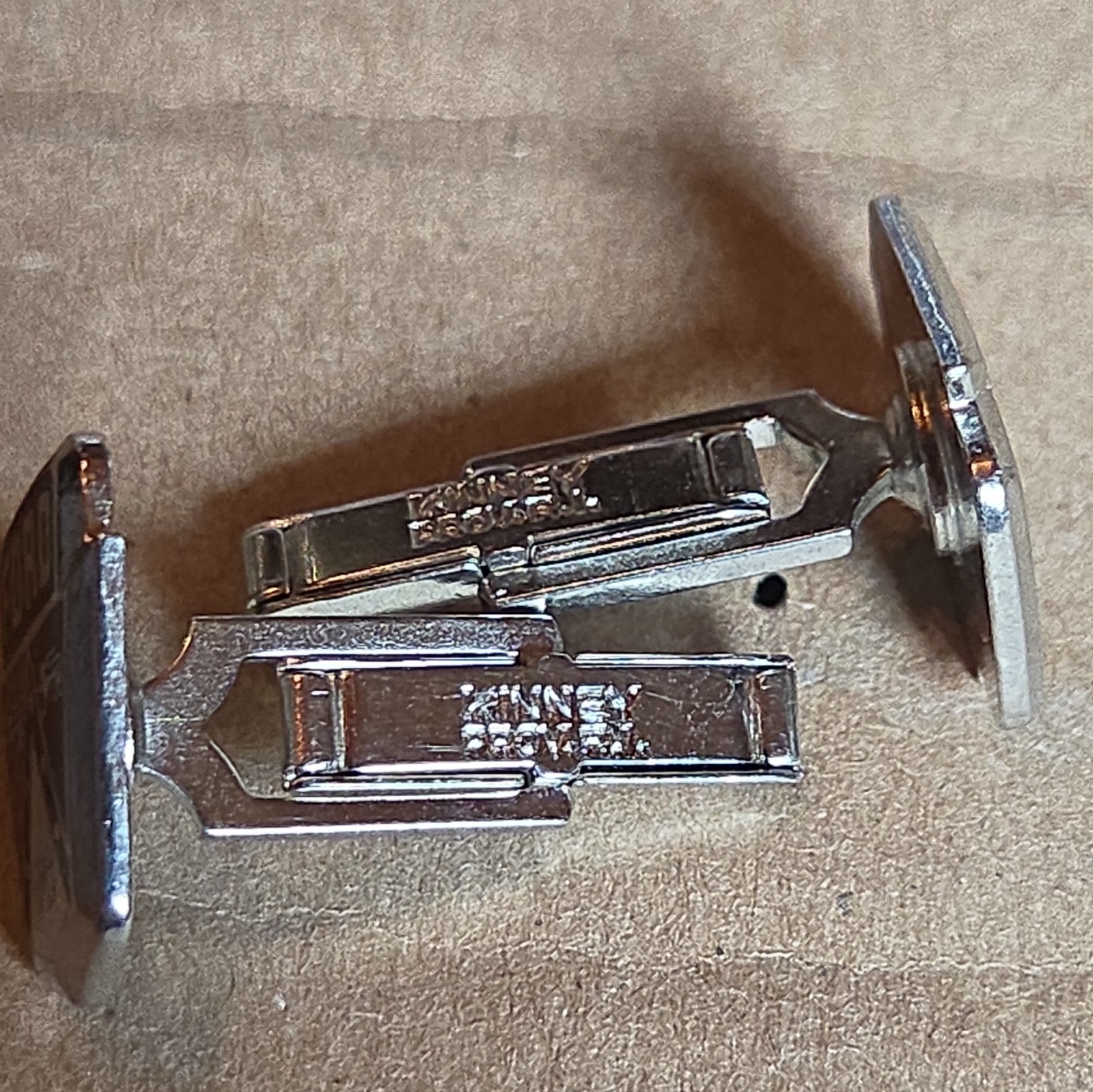 Vintage 1950s Ford Motor Co Crest Emblem Cufflinks Enamel Car Kinney Prov. R.I.