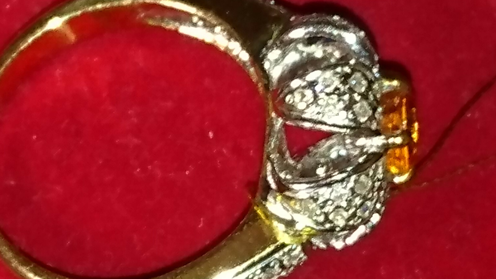60 BRILLIANT Excellent!!!! Ladies gold ring 585 with sapphire!, size 16.5-17