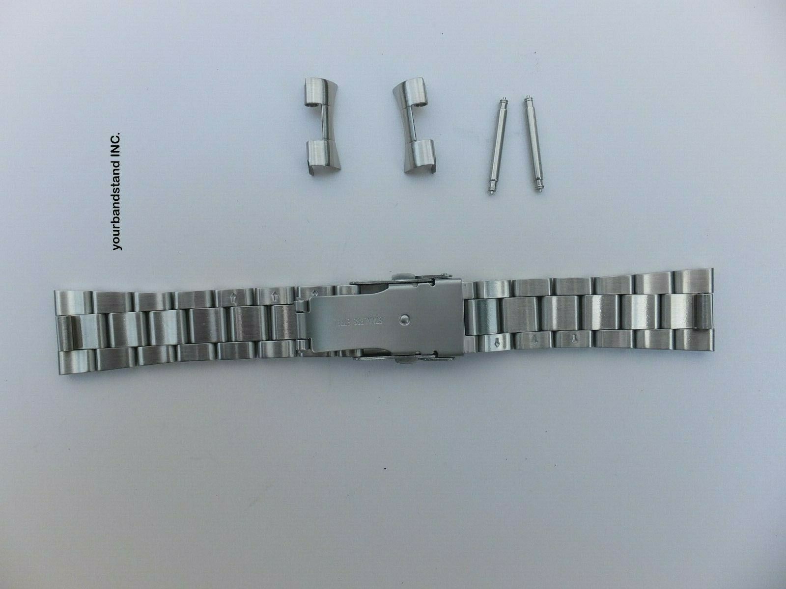 22mm CURVED STAINLESS STEEL OYSTER BRACELET FIT SEIKO SKX031 7S26-0040