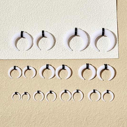 18Pcs Septum Stretching Kit 14G-00G – Pincher C Shape Buffalo Piercing Kit