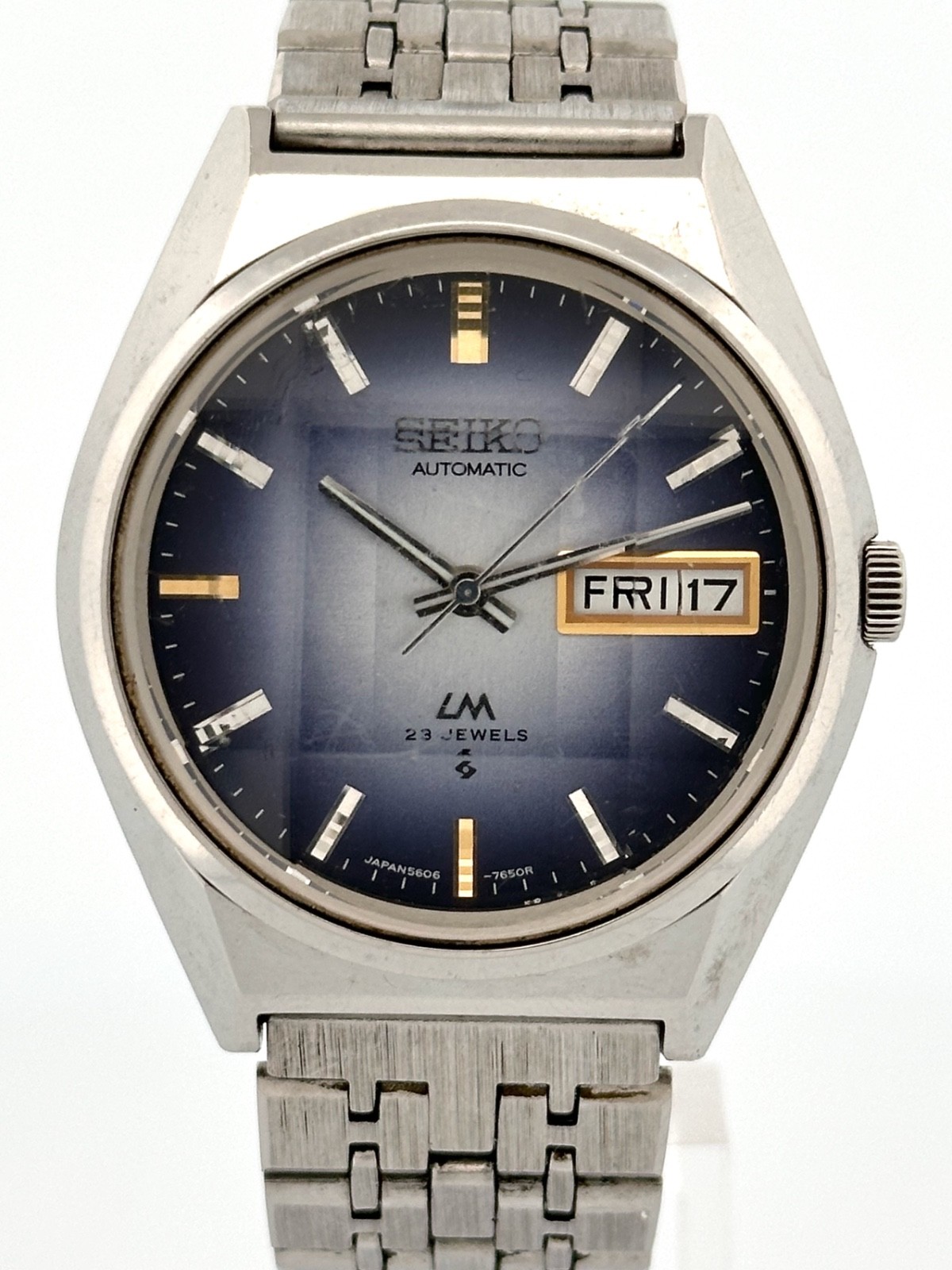 Seiko Lord Matic 5606-7310 Automatic Blue Gradient Dial AS-IS Repair