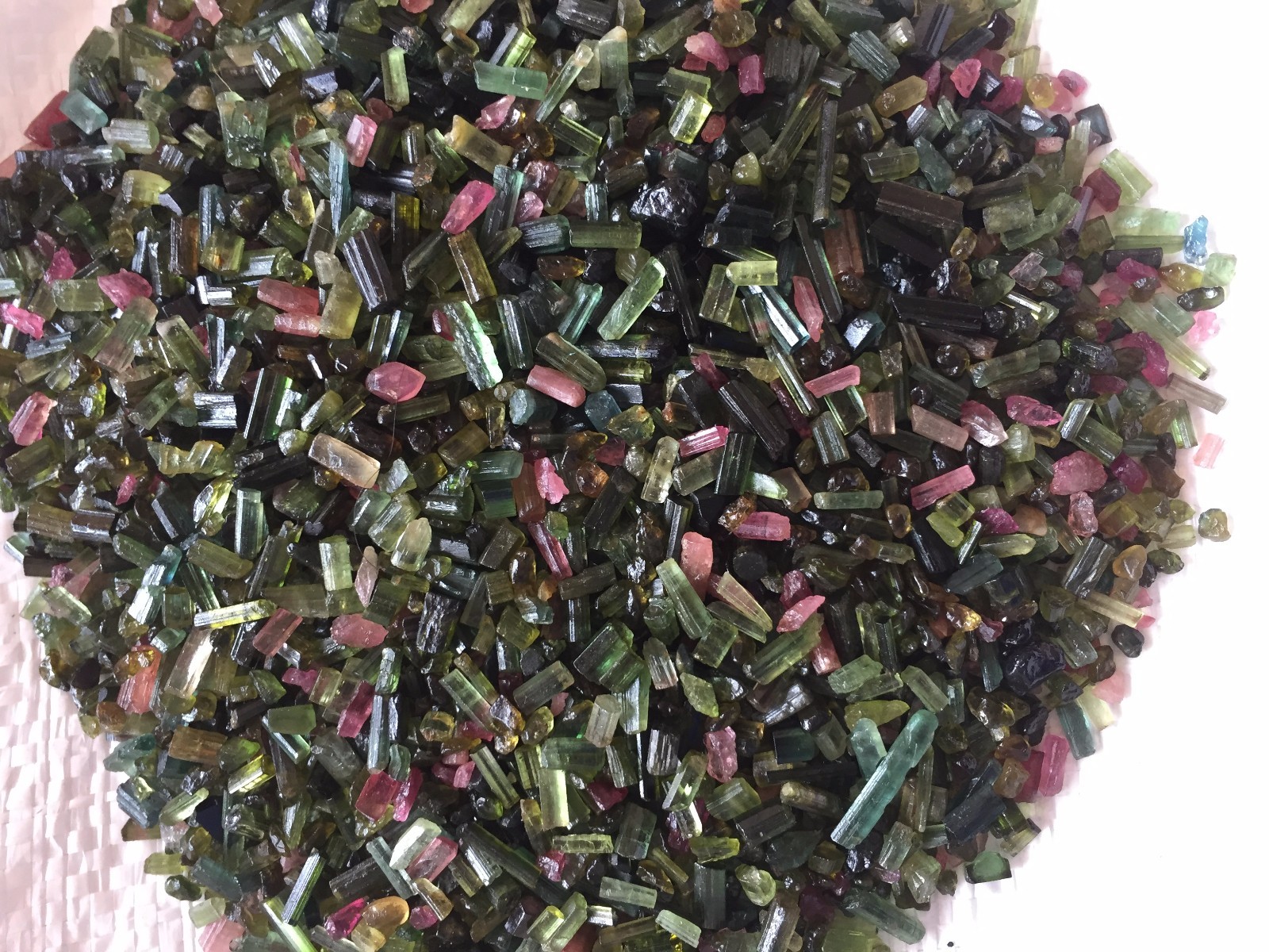 Natural Multi Tourmaline Pencil Form Rough, Multi tourmaline rough stone