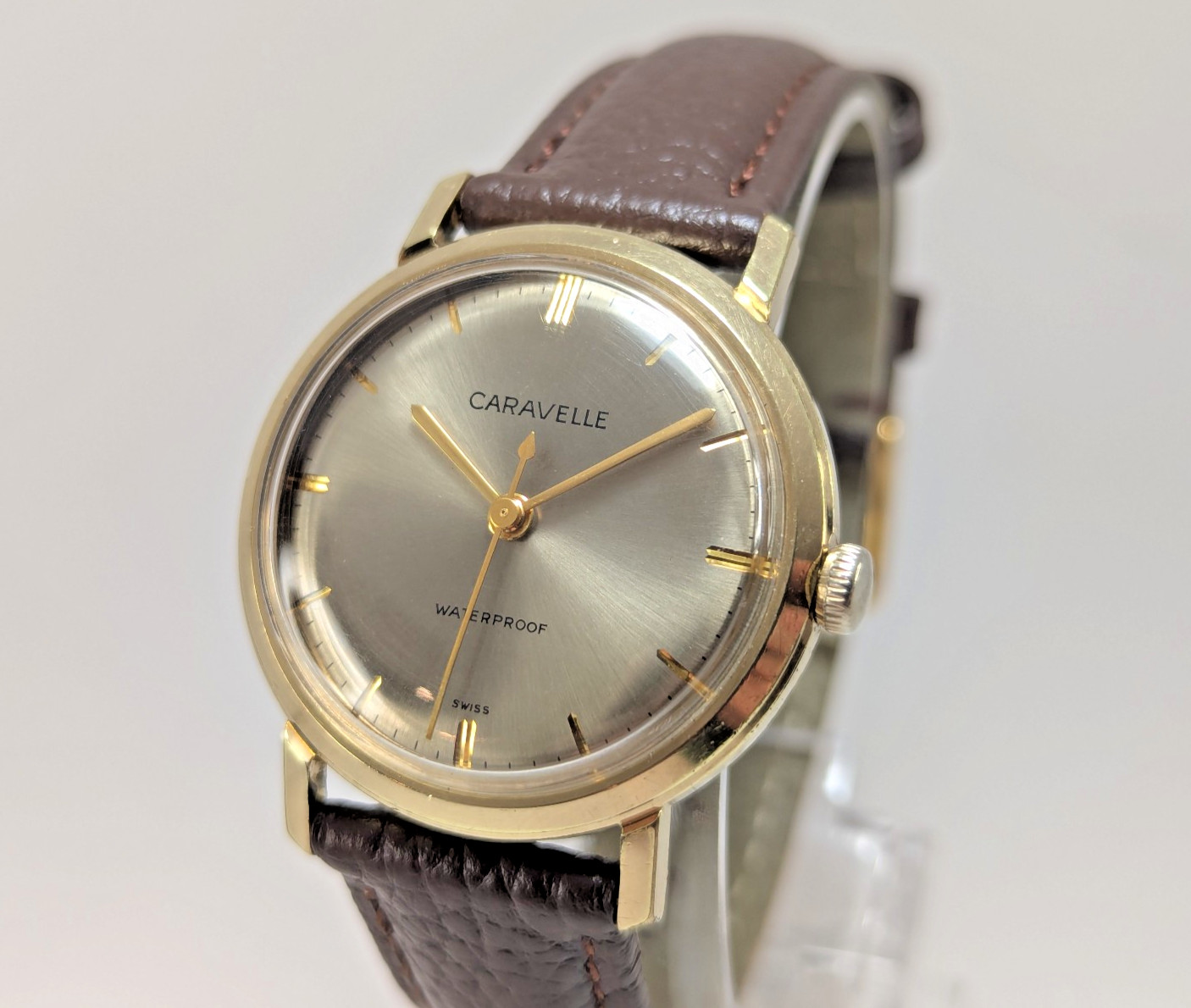 Vintage Caravelle 1963 Wristwatch Swiss AS1686/11OAC Serviced & Runs Great!