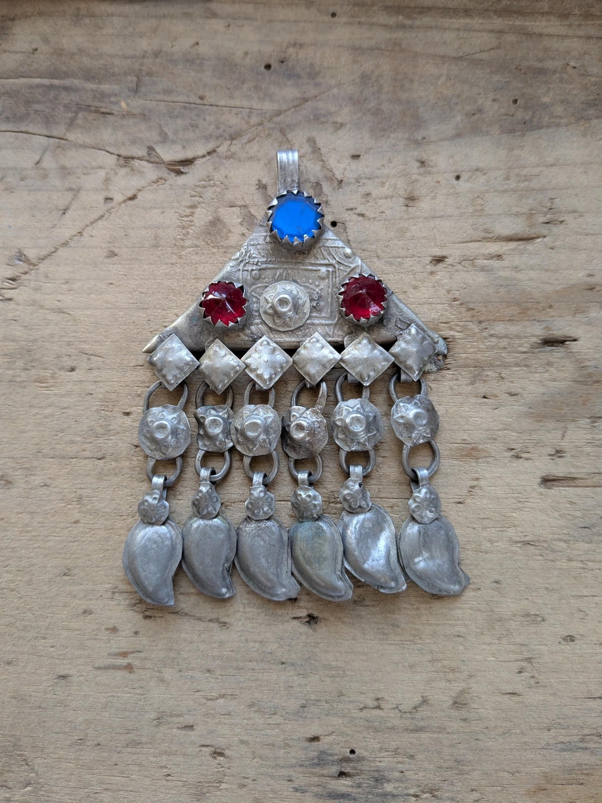 Vintage Kuchi Tribal Pendant Jingling Dangles Traditional Adornment (20283)