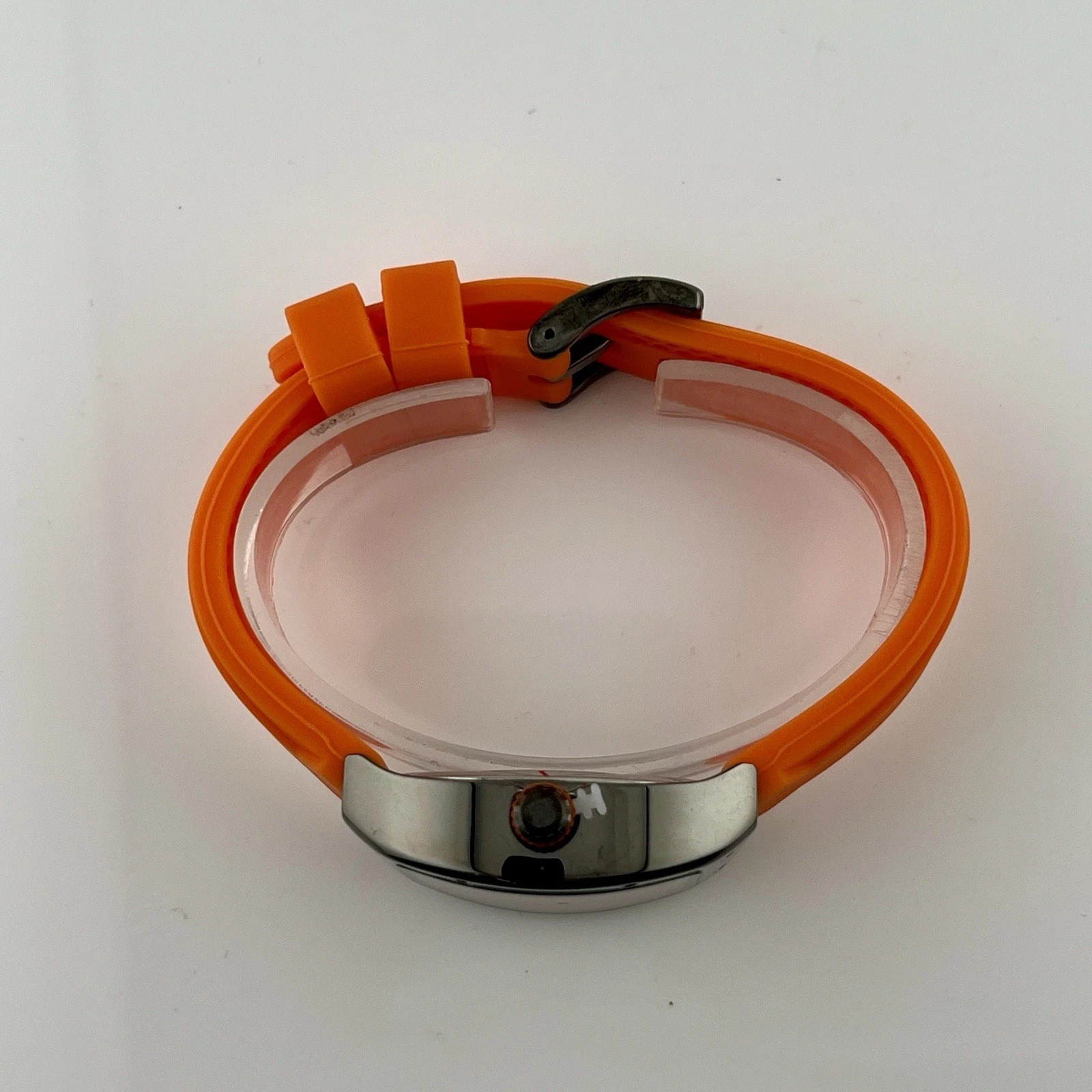 Flash Sale! IceTime 33mm Orange/Black Dial Steel Mens Watch 0.10ct Diamonds IT25