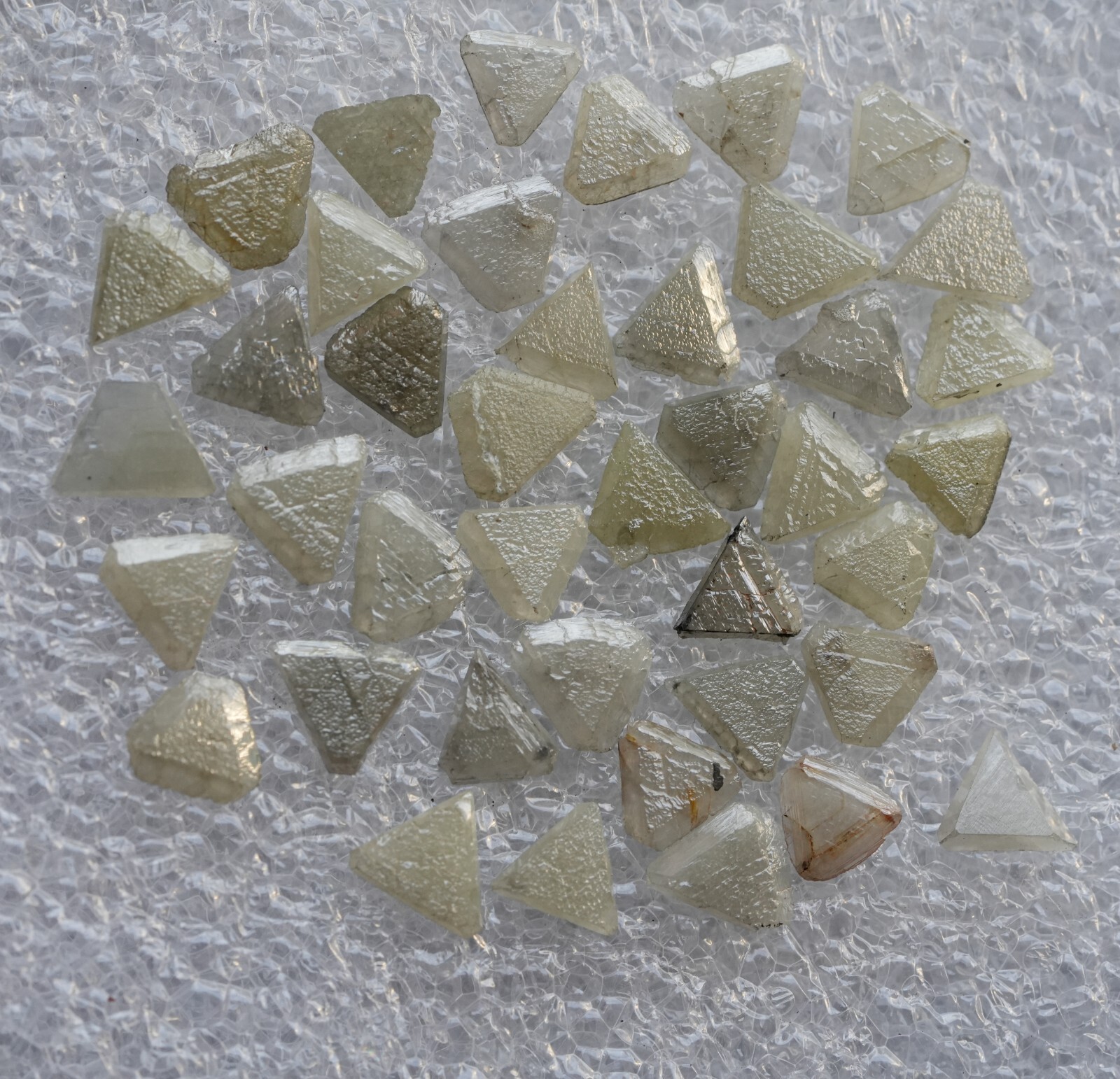 9PCS Triangle Natural Loose Uncut Raw Rough Diamond Kite Shape Cut Loose Diamond