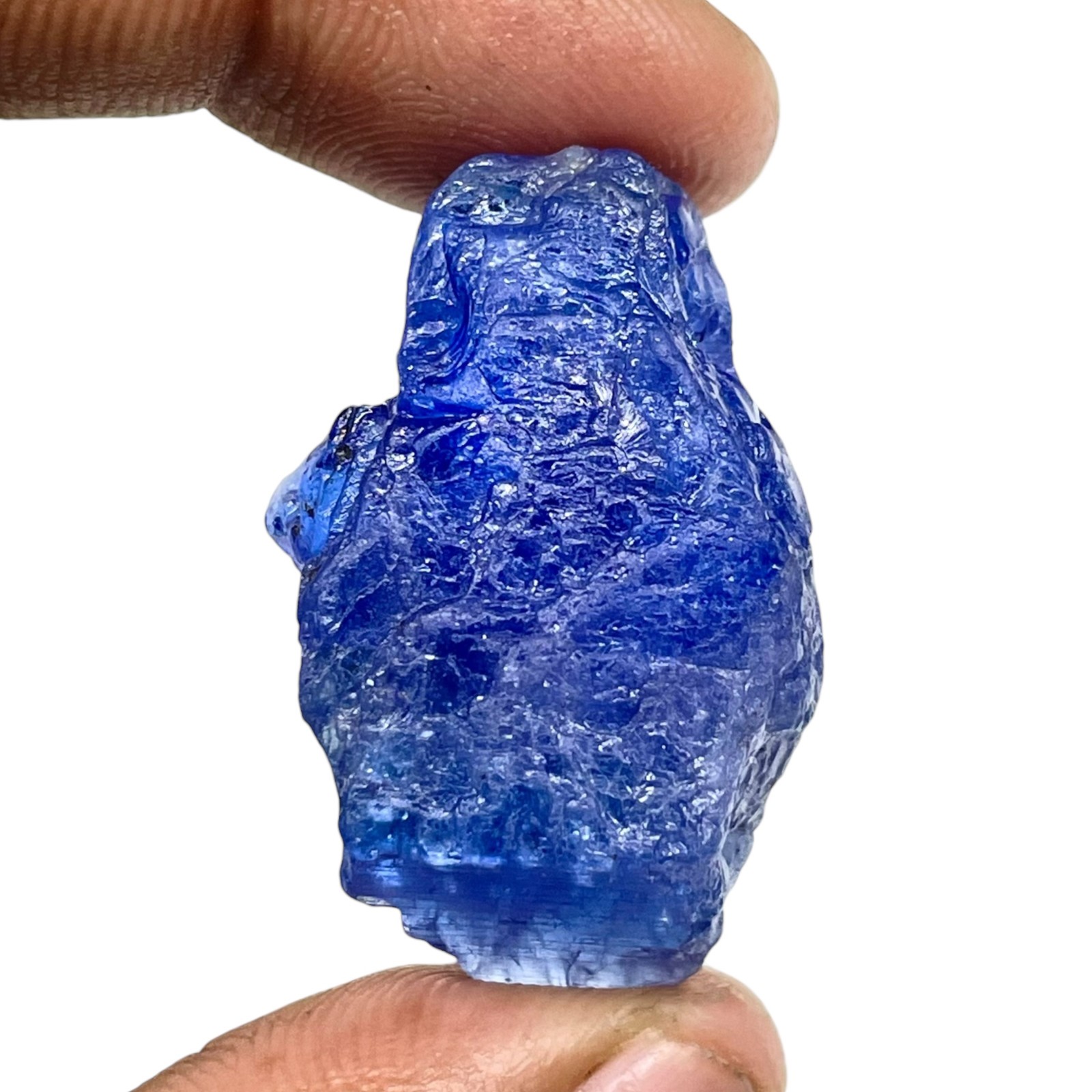 86.70 Cts Natural Tanzanite Rough Vibrant Blue Certified Stunning Loose Gemstone