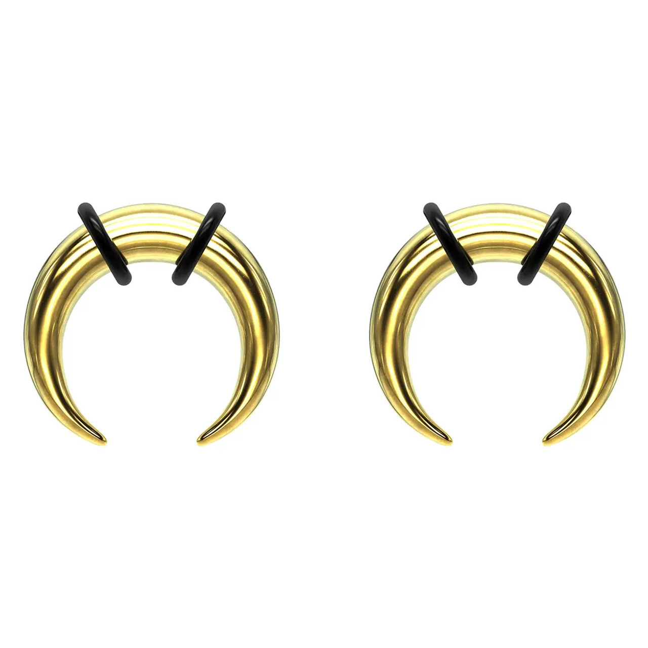 Surgical Steel Crescent Tapers Bull Stretchers Expander Horseshoes Septum Ring