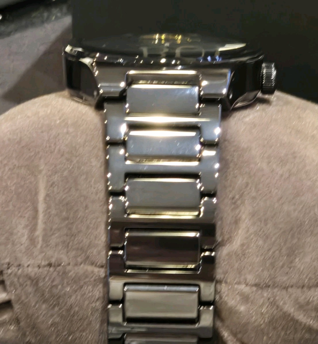 STORE DISPLAY Bulova Modern Millennia Automatic Skeleton Black Mens Watch 98A291