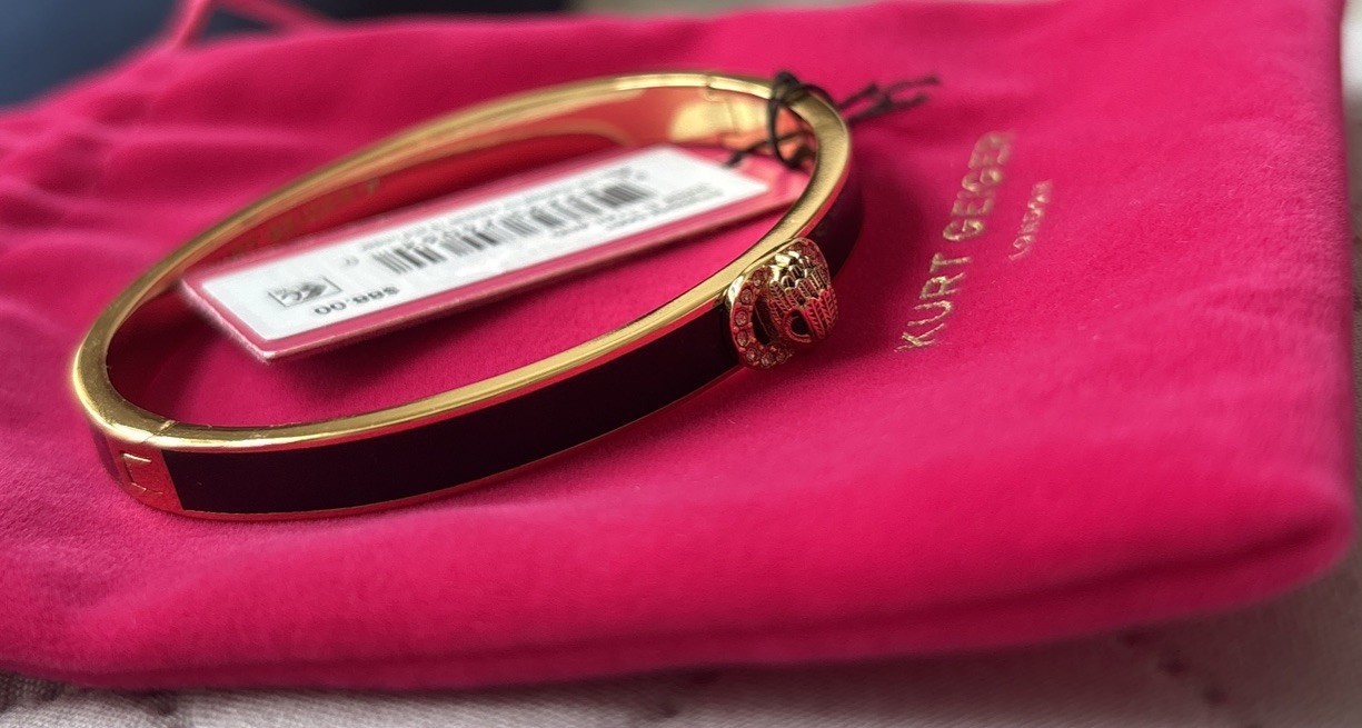 Kurt Geiger London Signature Chelsea Eagle Enamel Bangle Bracelet