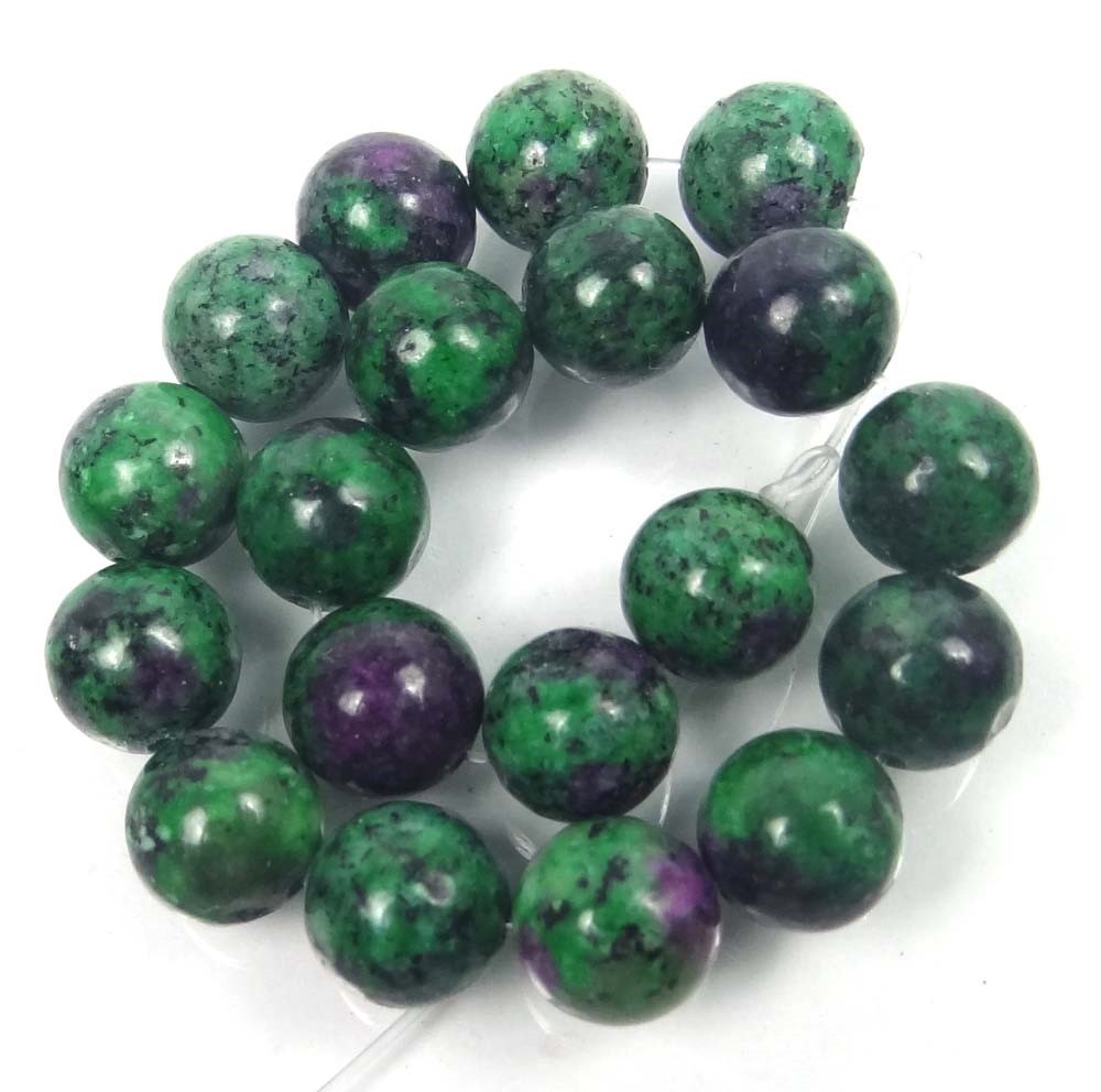 10mm Ruby Zoisite Round Beads (19)