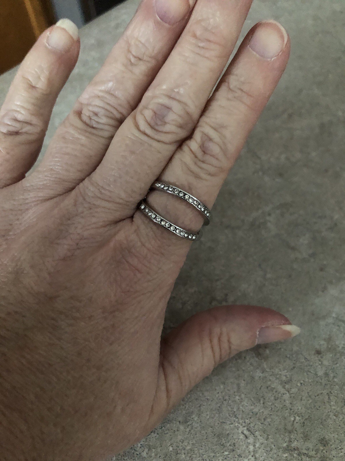 Double Ring Size 9 EUC