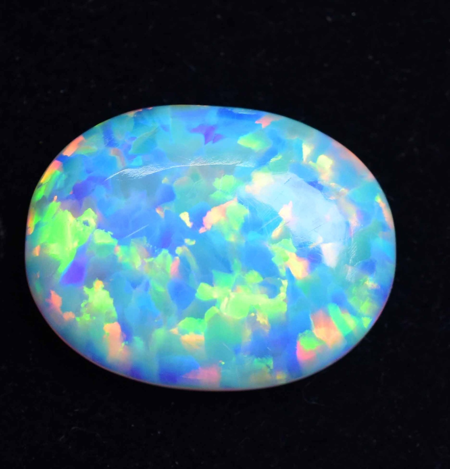 12.75 Ct Natural Ethiopian Fire Opal Certified Play of Color Untreated Gemstone