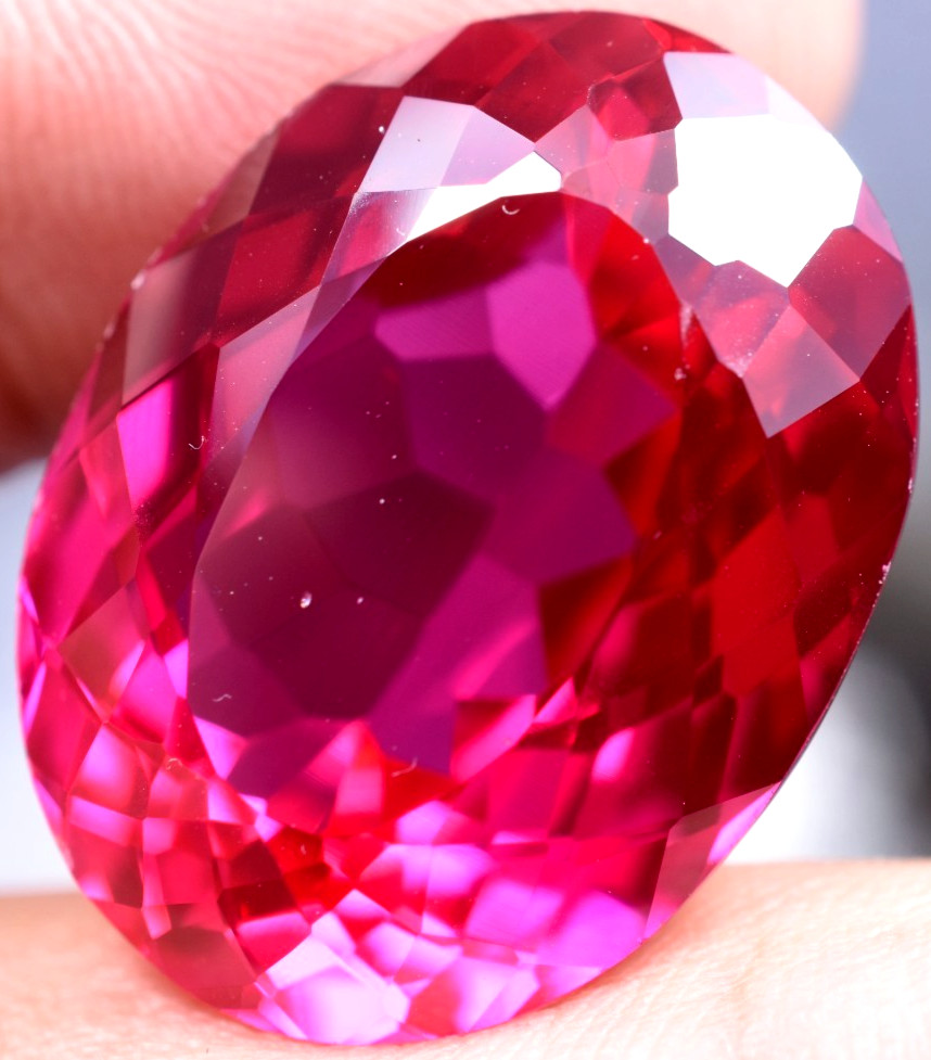 Extremely Rare & Natural 46.35 Ct SUNRISE RUBY GGL Certified Loose Gemstone