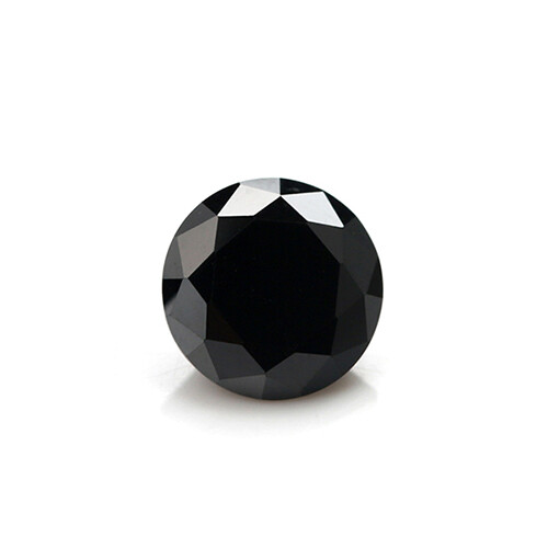 Brilliant Black Moissanite Diamond Round Cut 2 MM to 4 MM for jewelry