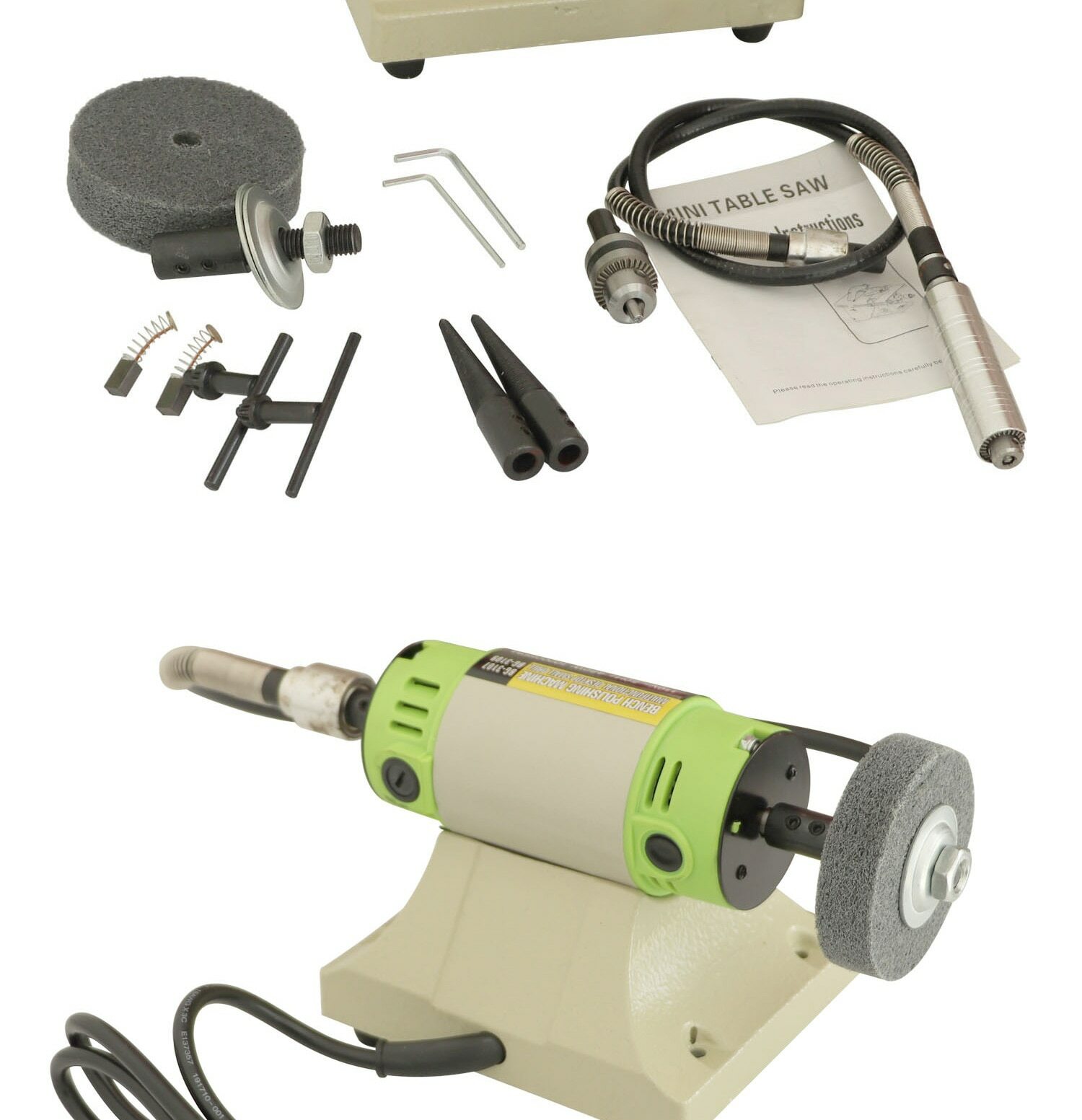 110V/220V 50Hz 480W 10000RPM Multifunctional Desktop Polishing Machine Jade Grin