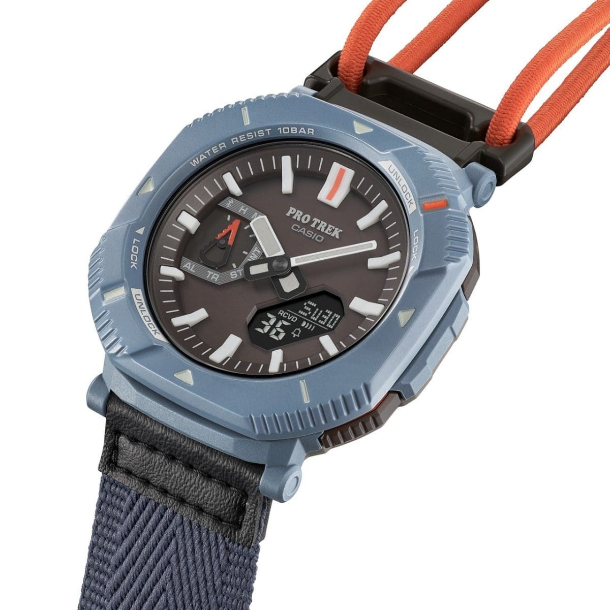 CASIO PROTREK PRJ-B001B-2JF Hiker Line Gray Tough Solar Diver 100m NEW Japan Wat