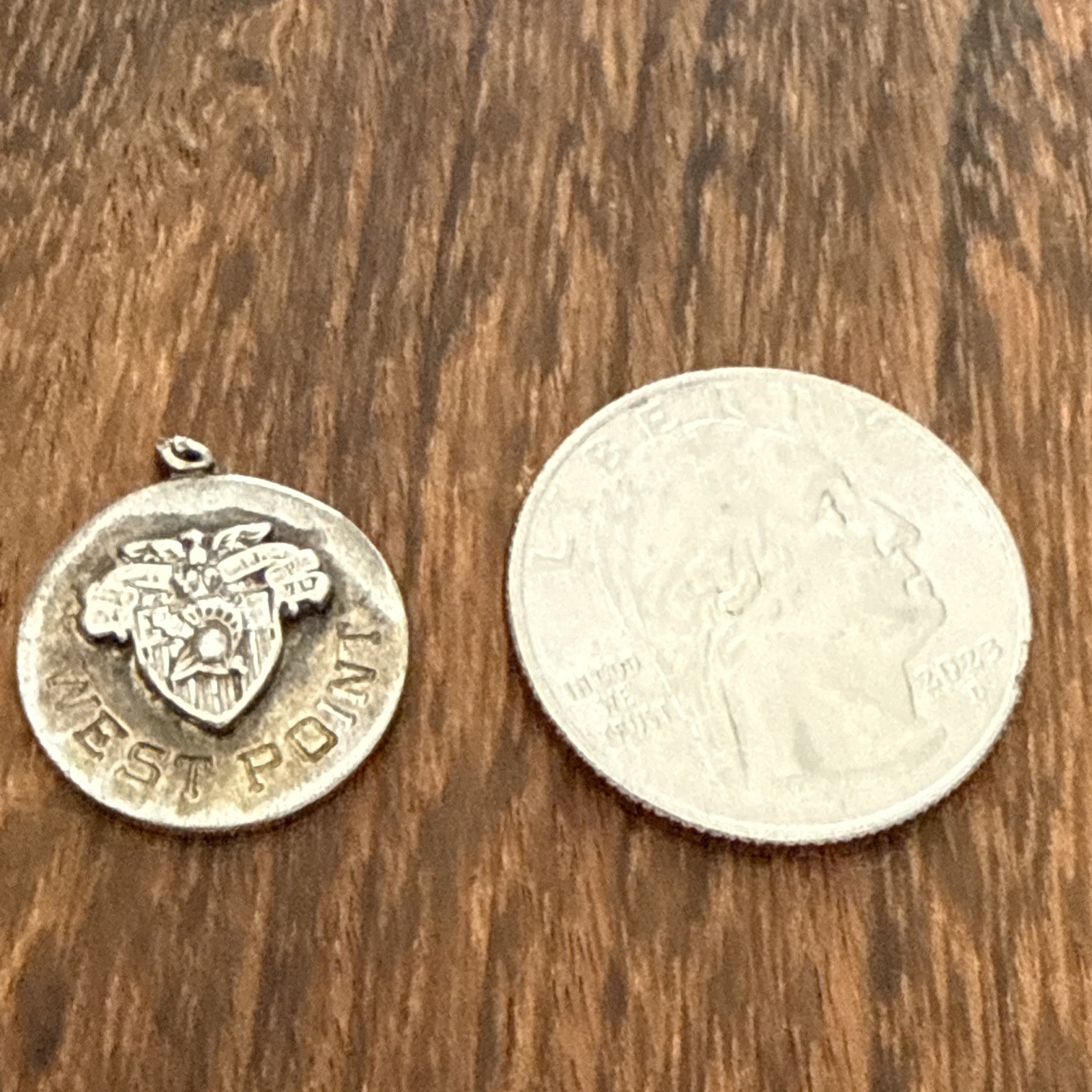 VINTAGE U.S. 50s West Point Military Academy Pendant* Sterling Kinney Prov. R.I.