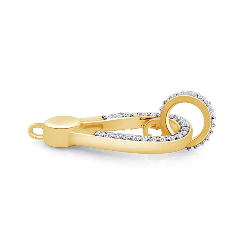 1/2 Ct Diamond Clasp Lock Finding Lab Grown