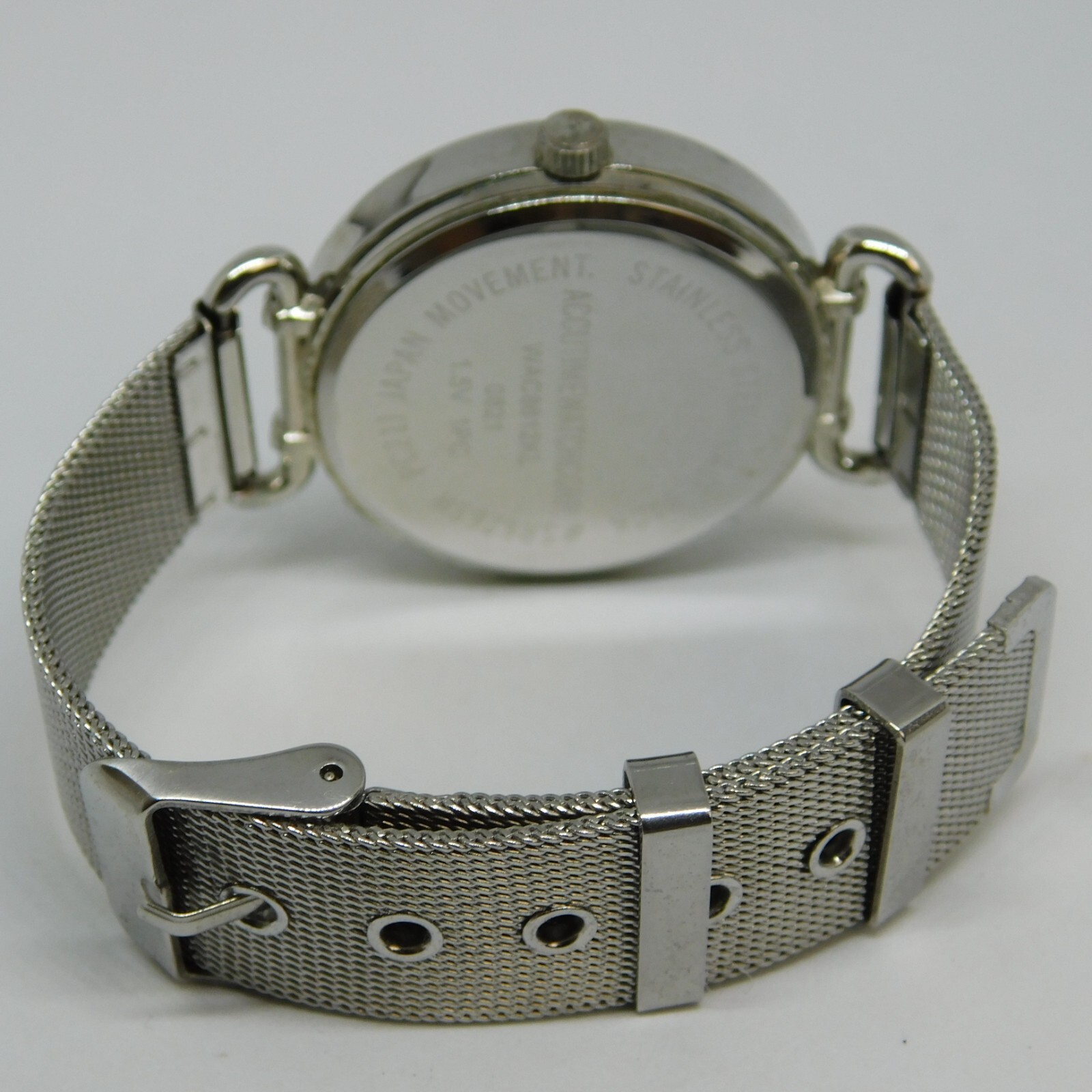 ACCUTIME WATCH CORP. WAC8612KL Silver Tone Quartz Women’s Watch New Battery