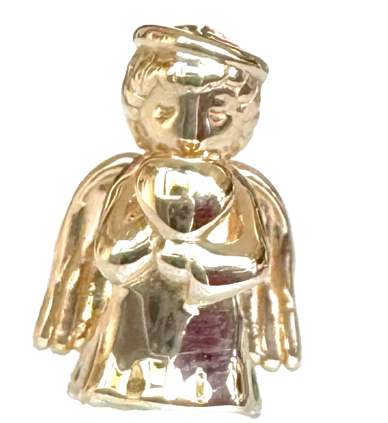 NEW💕Pandora 14k Gold ANGEL OF LOVE Charm RETIRED 759143C00